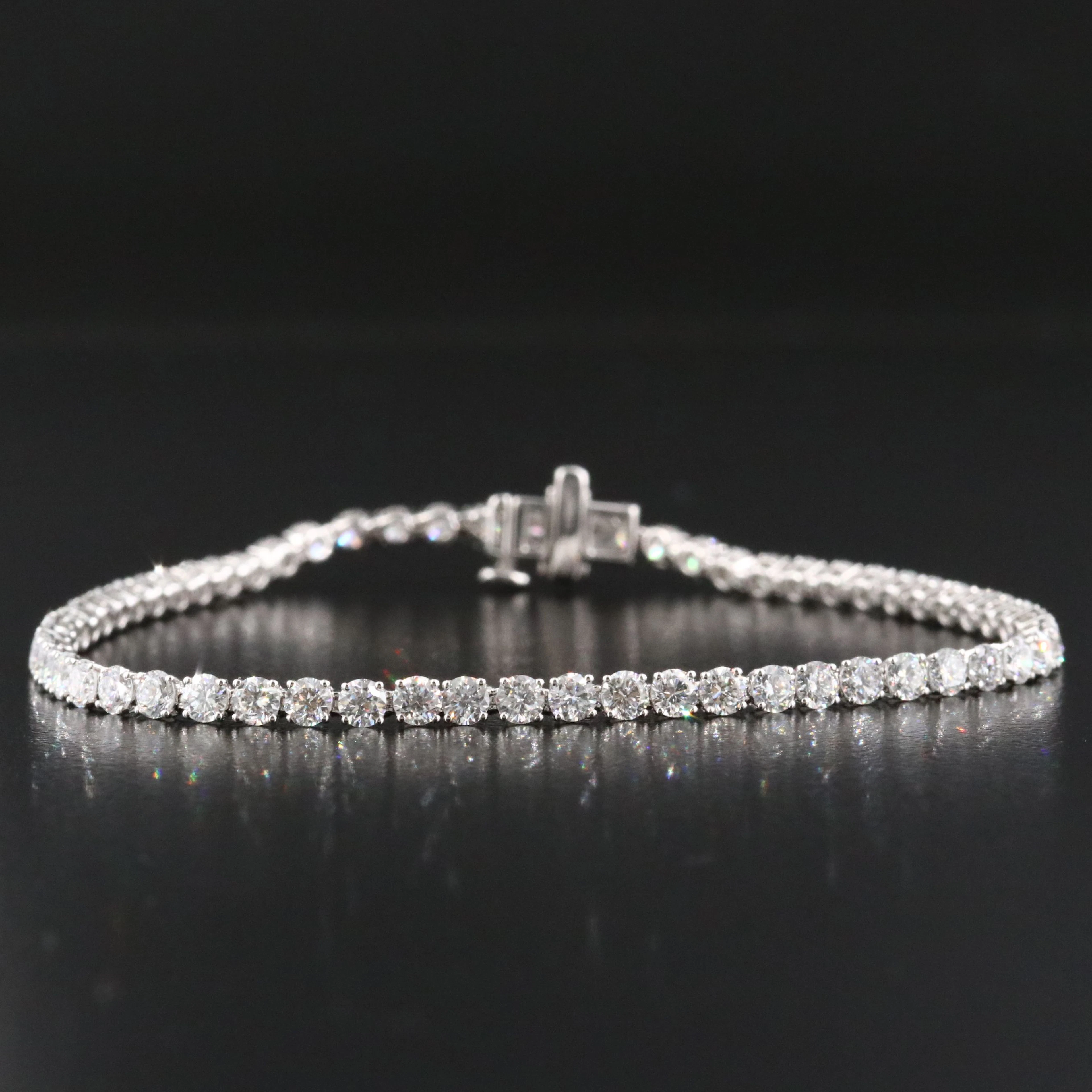 14K 5.07 CTW Lab Grown Diamond Line Bracelet
