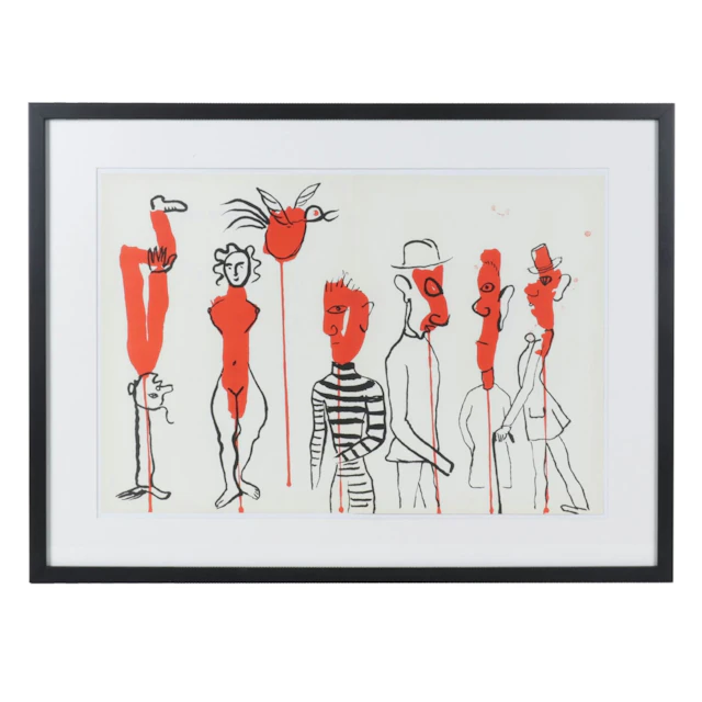 Alexander Calder Double-Page Color Lithograph for "Derrière le Miroir," 1966