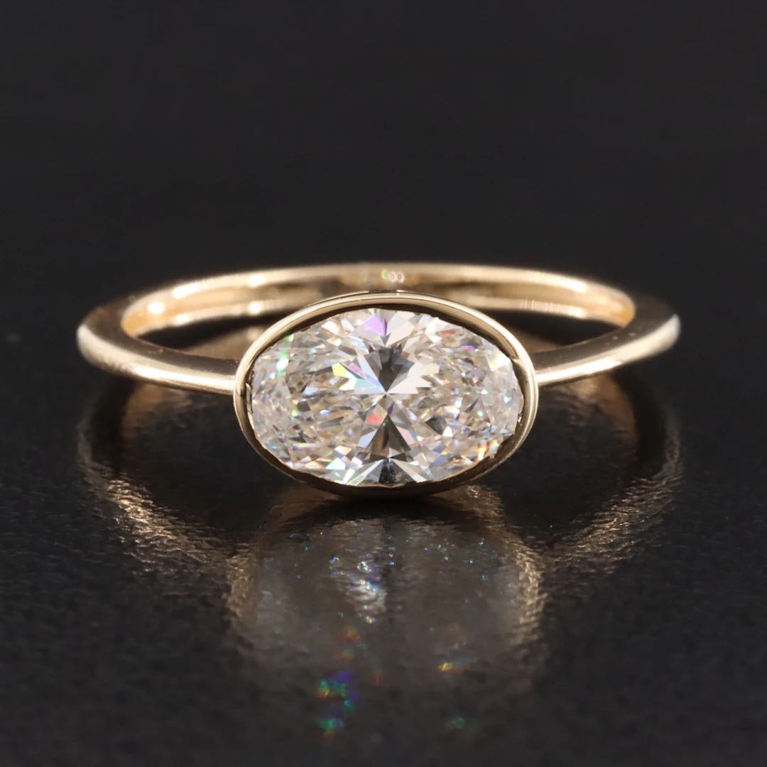 14K 1.18 CT Lab Grown Diamond Ring with IGI Report