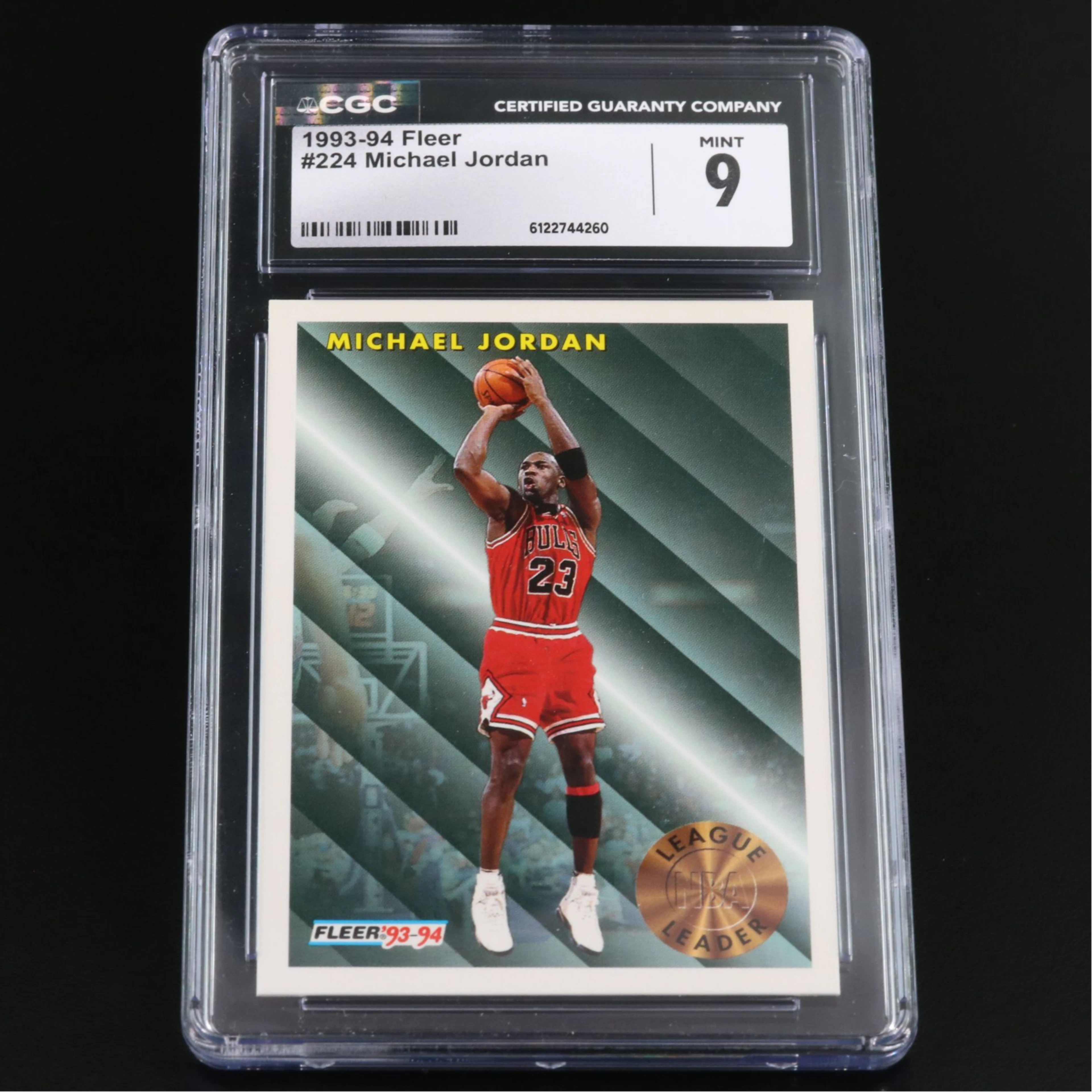 1993-94 Fleer Michael Jordan Chicago Bulls Basketball Card Graded CGC 9