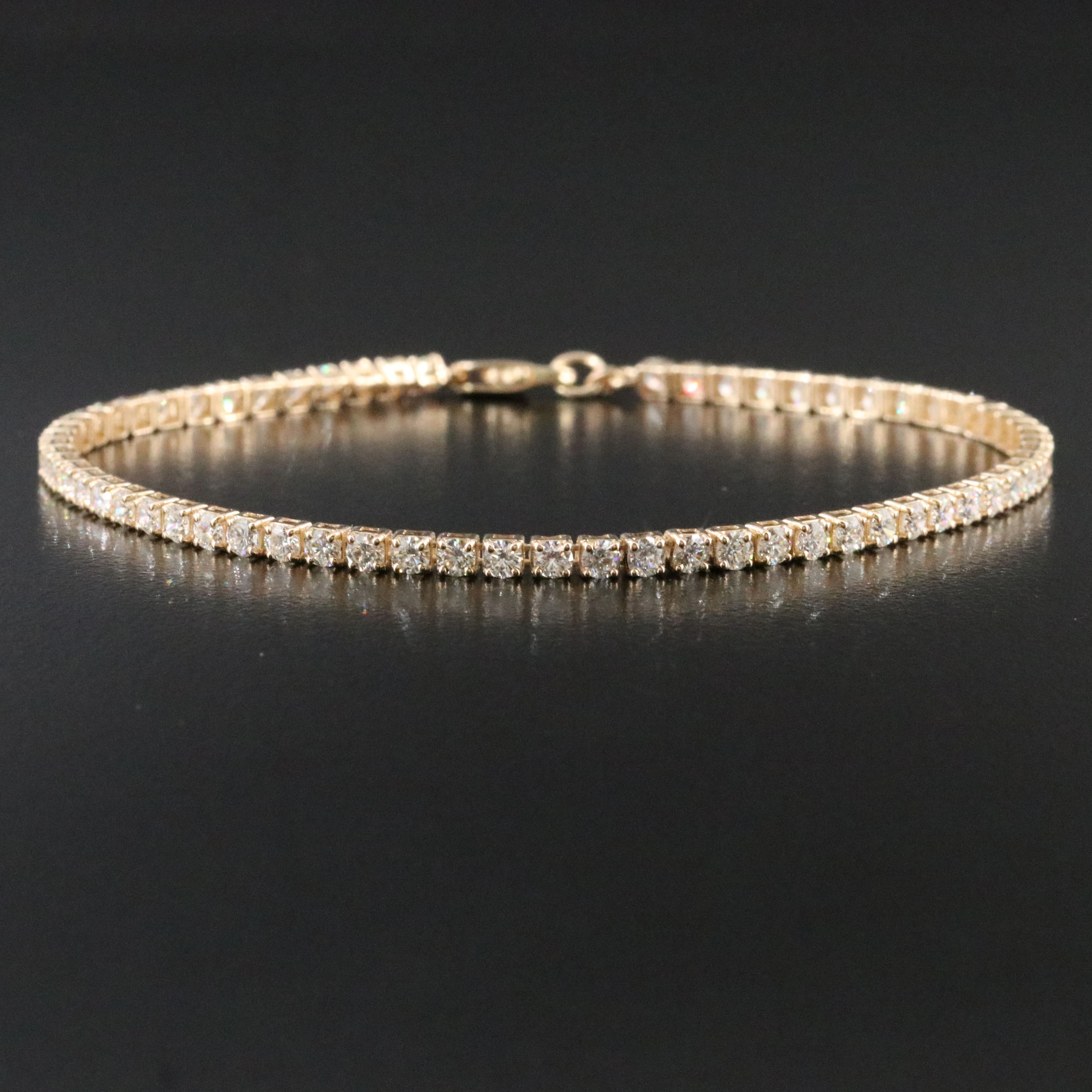 14K 3.69 CTW Diamond Line Bracelet