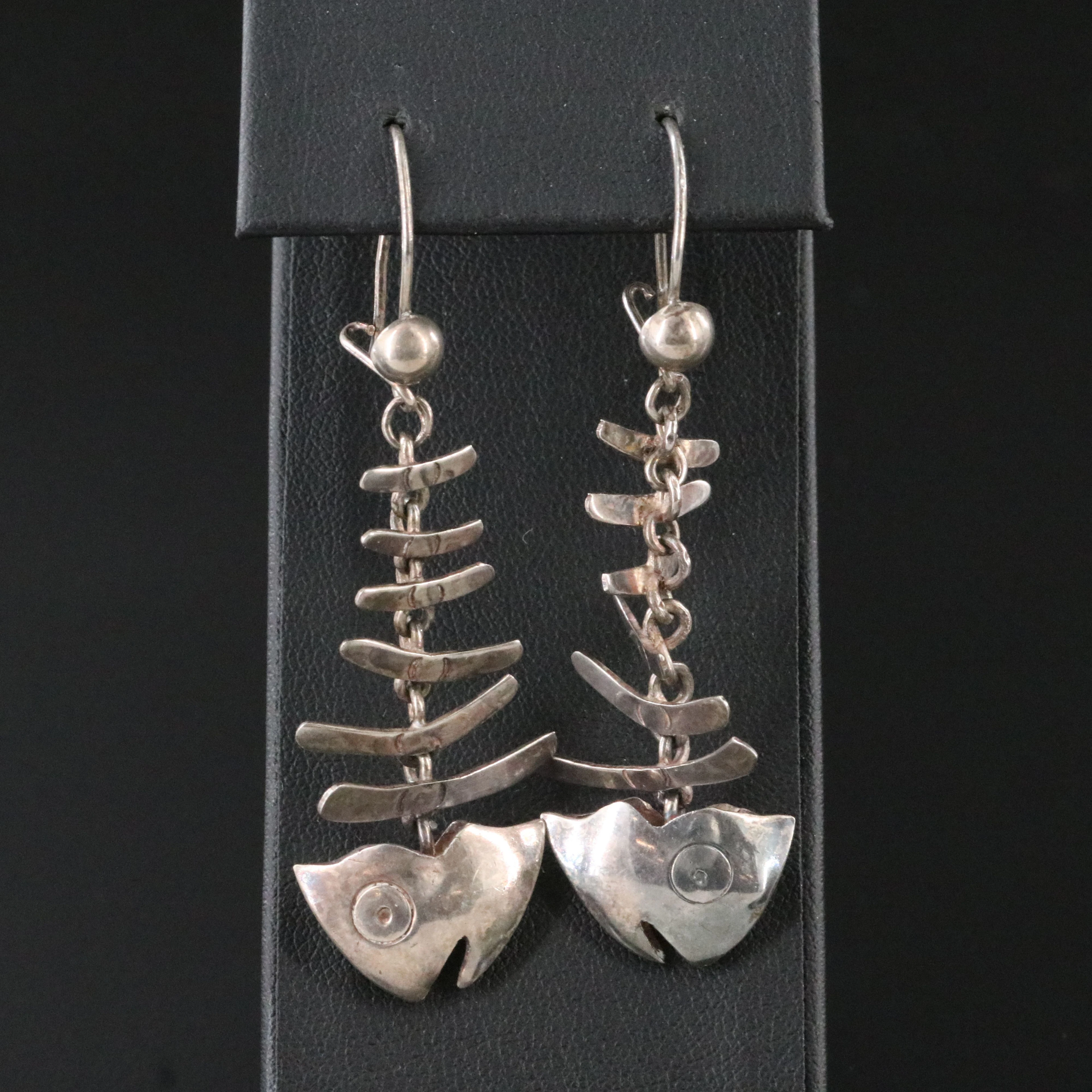 Sterling Fishbone Earrings