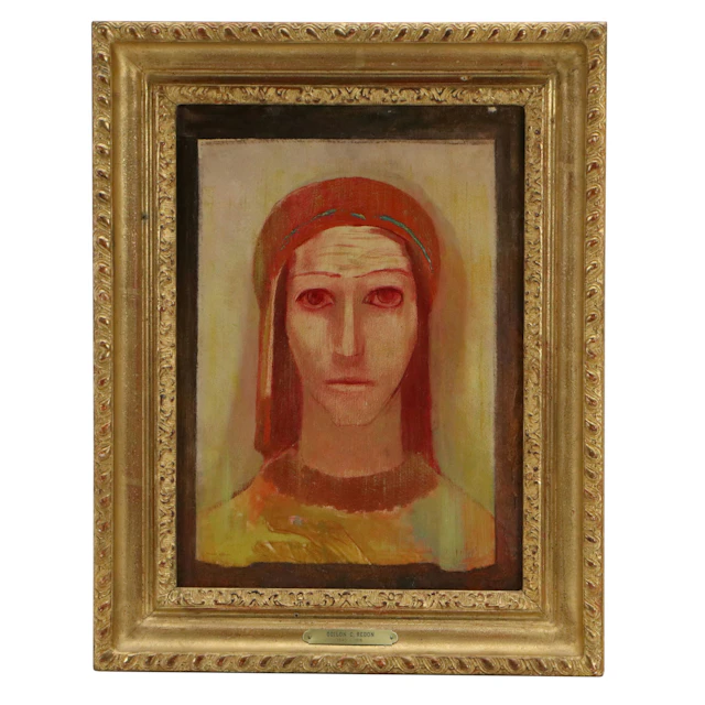 Odilon Redon Oil Painting "Le Voile (The Veil)," 1899