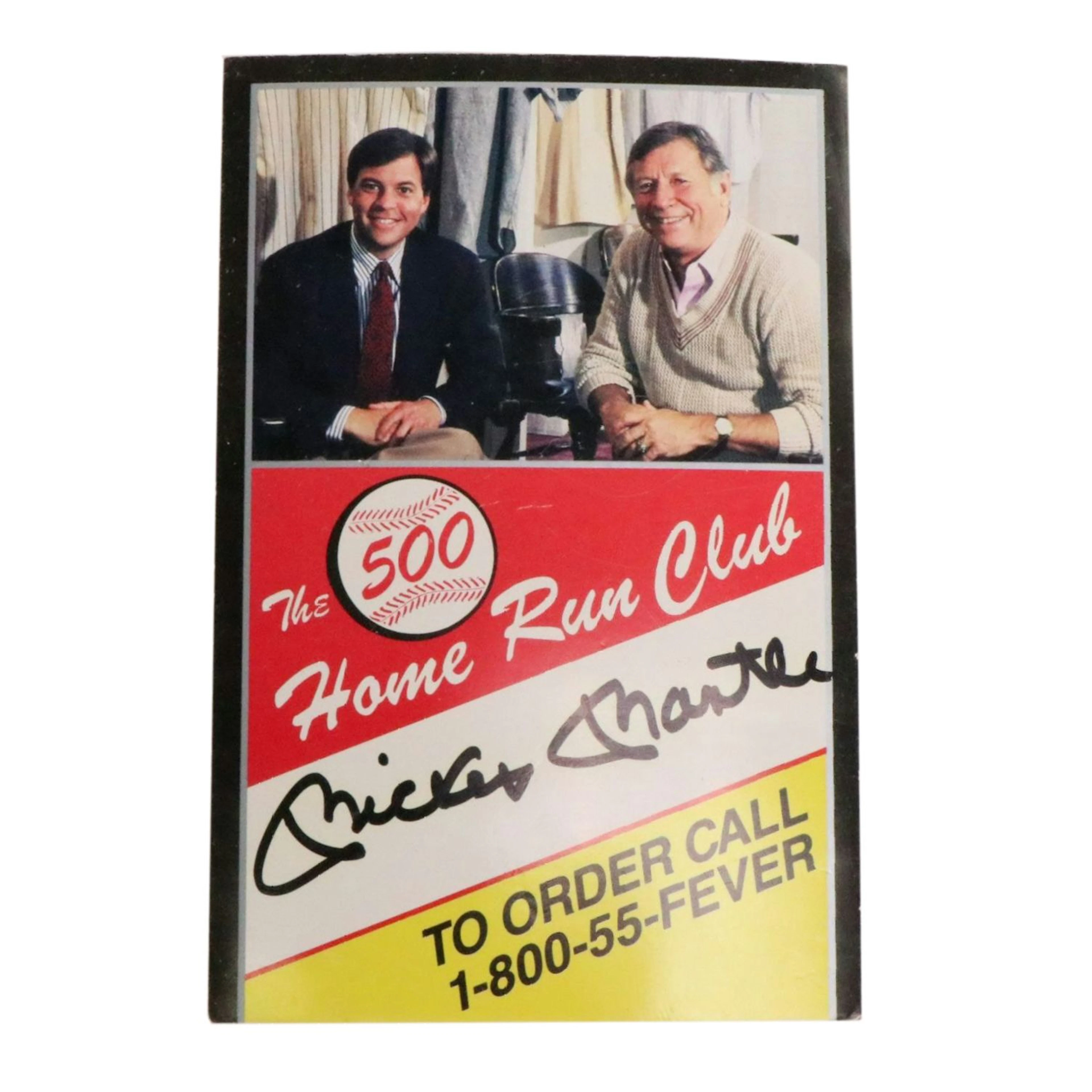 Mickey Mantle Signed The 500 Home Run Club Calling Card, JSA