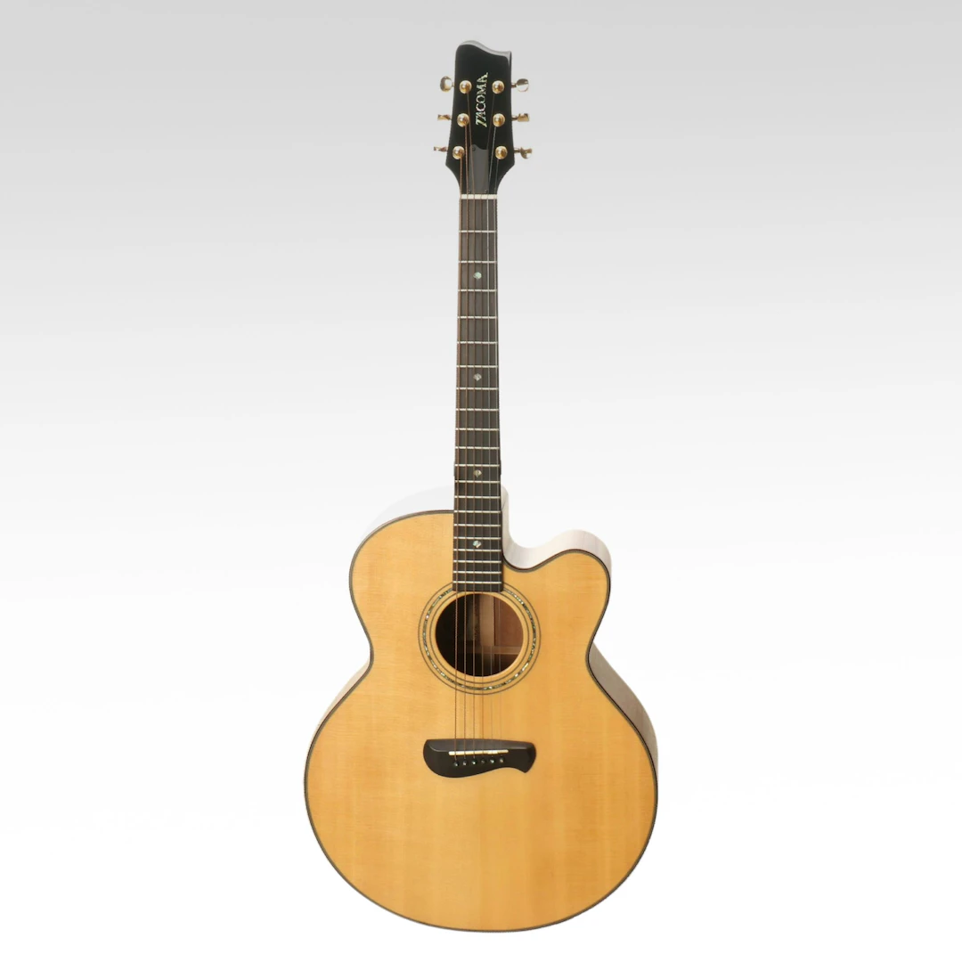 Tacoma Model JK28C Right-Handed Acoustic-Electric Guitar with Abalone Inlay