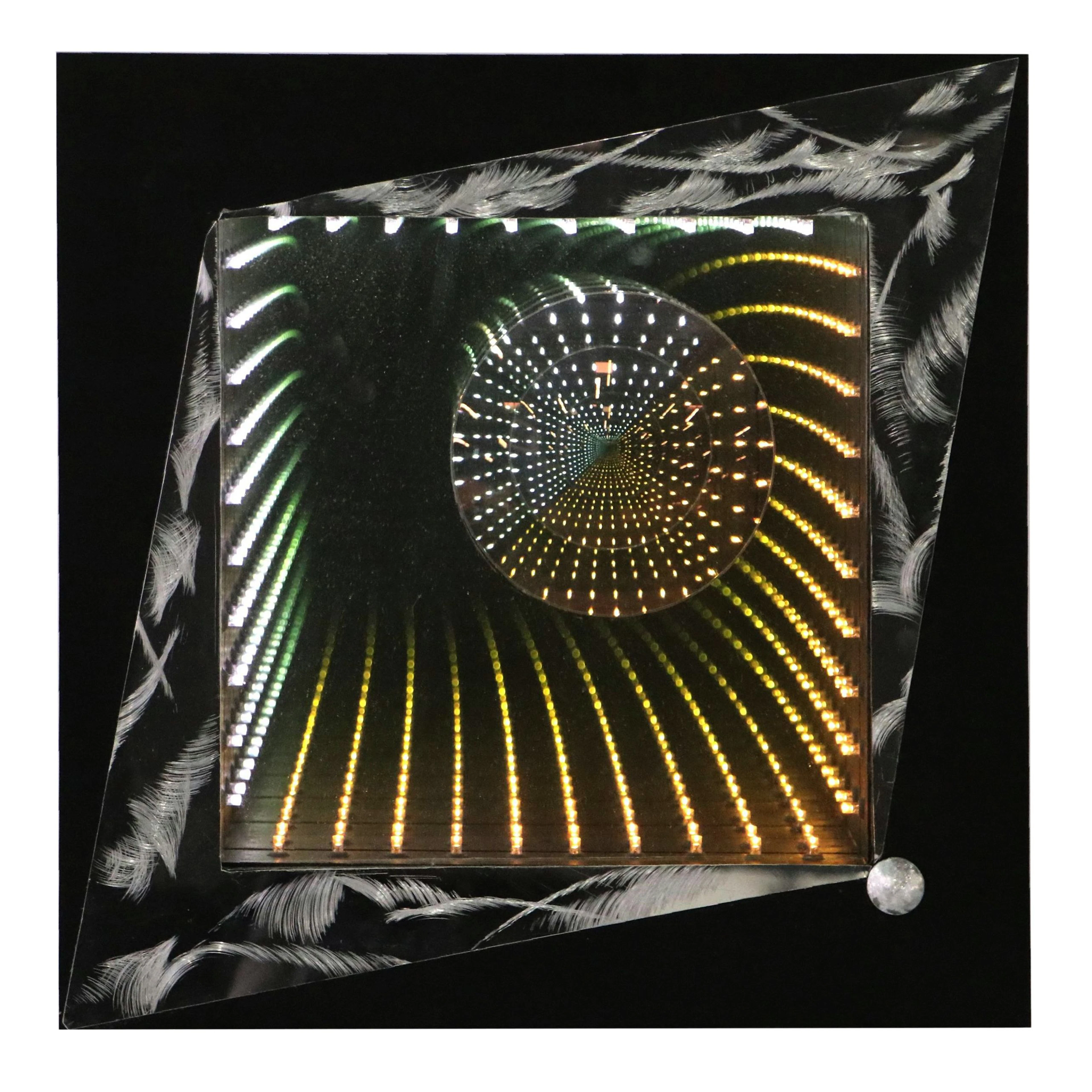 Douglas Durkee Infinity Mirror Wall Sculpture, 2015