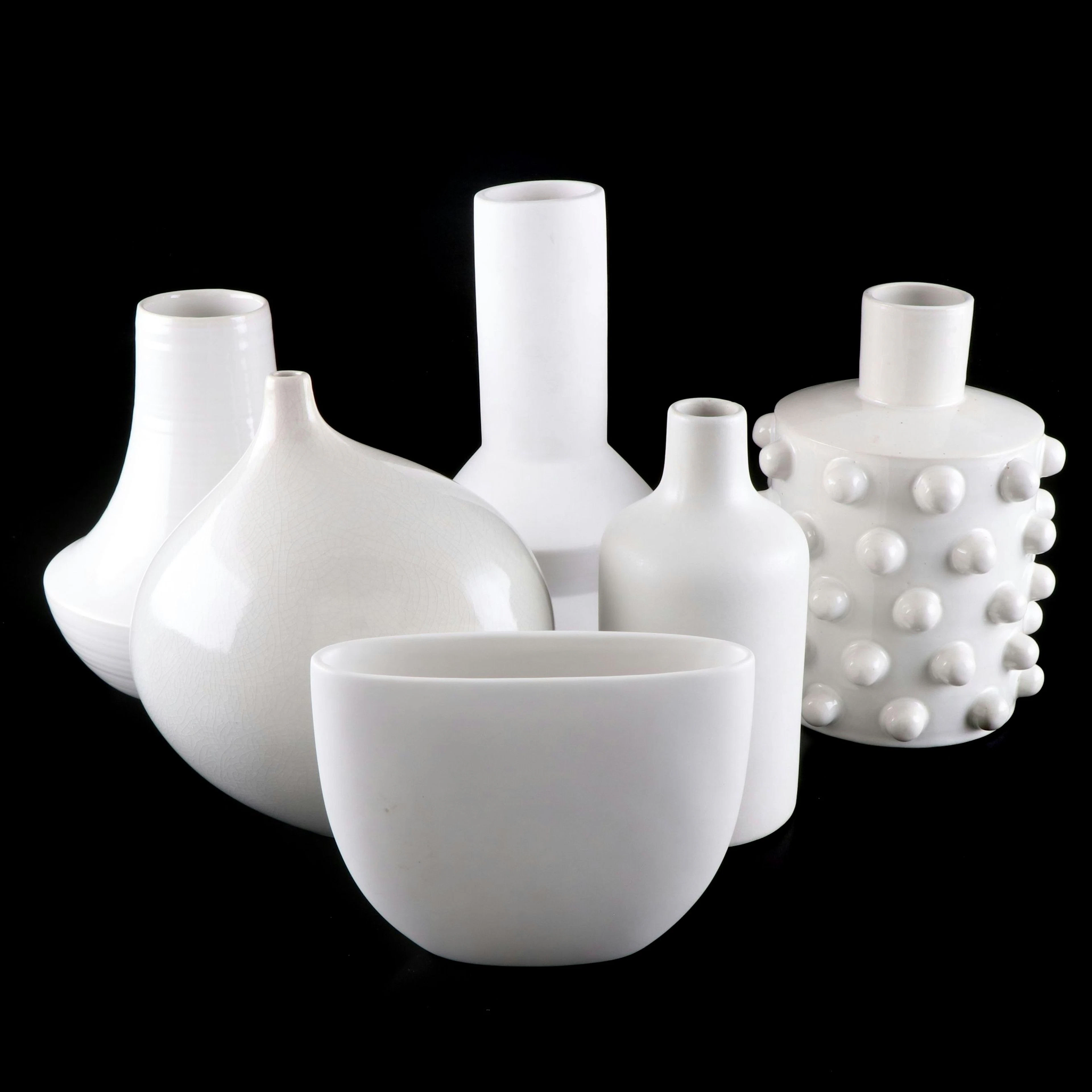 West Elm and Crate + Barrel Ceramic Minimalist Vases