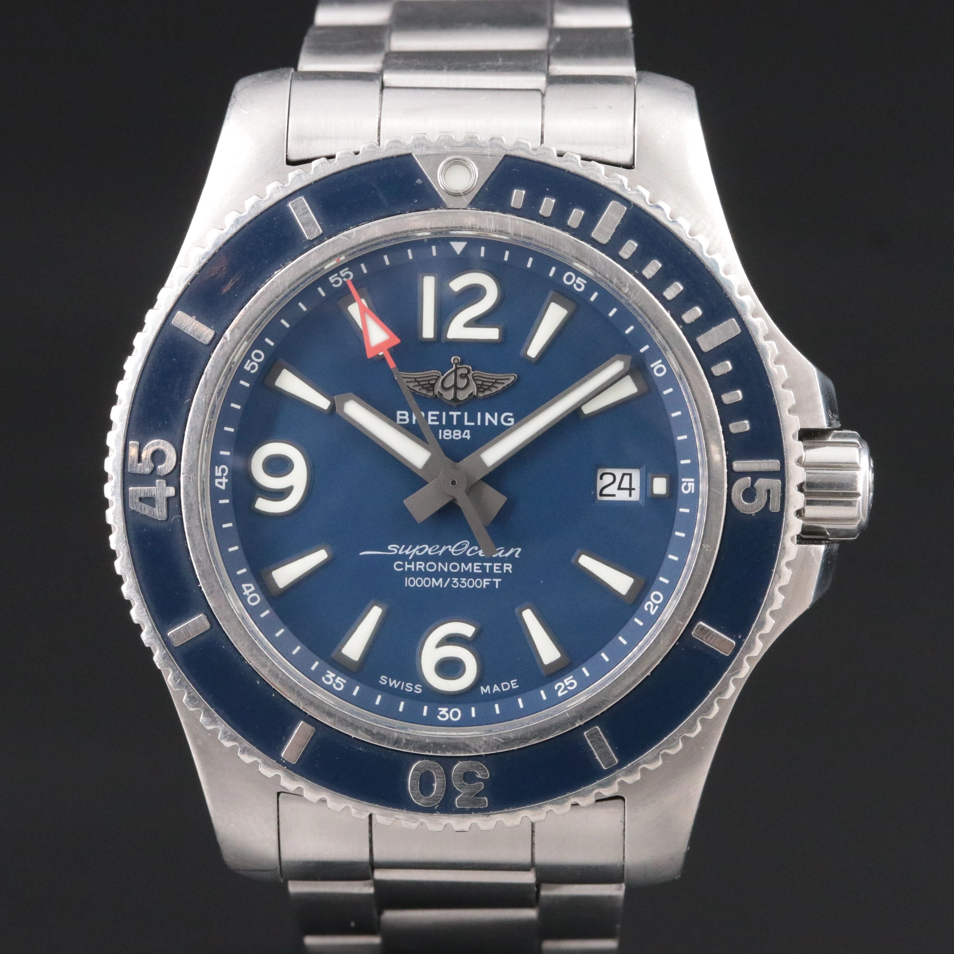 Breitling Superocean 1000M Automatic 44 Date Model A17367 Wtach