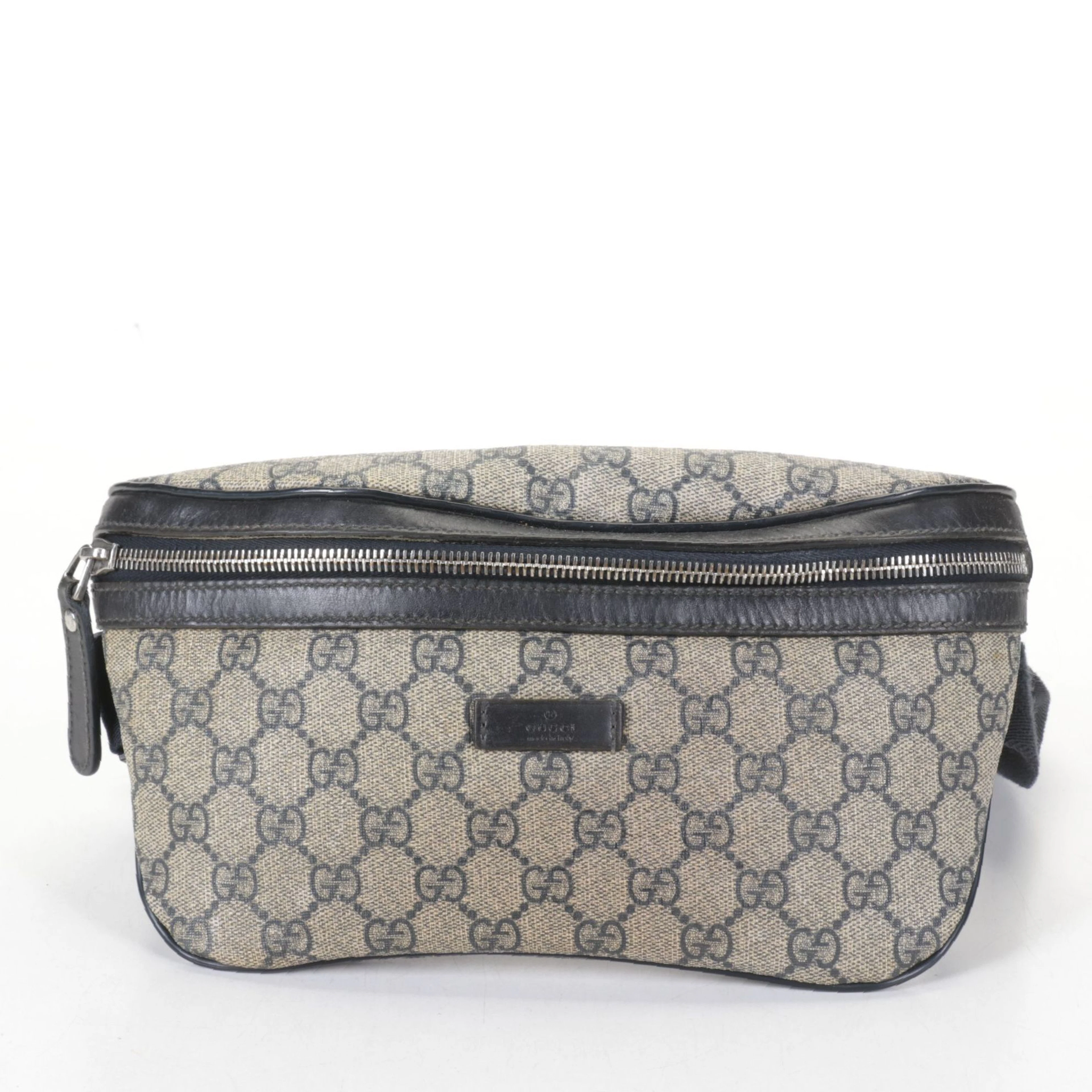 Gucci GG Supreme Canvas and Leather Belt Bag