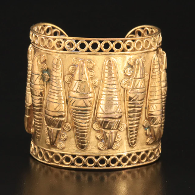 Replica Ancient Quimbaya Cuff Bracelet
