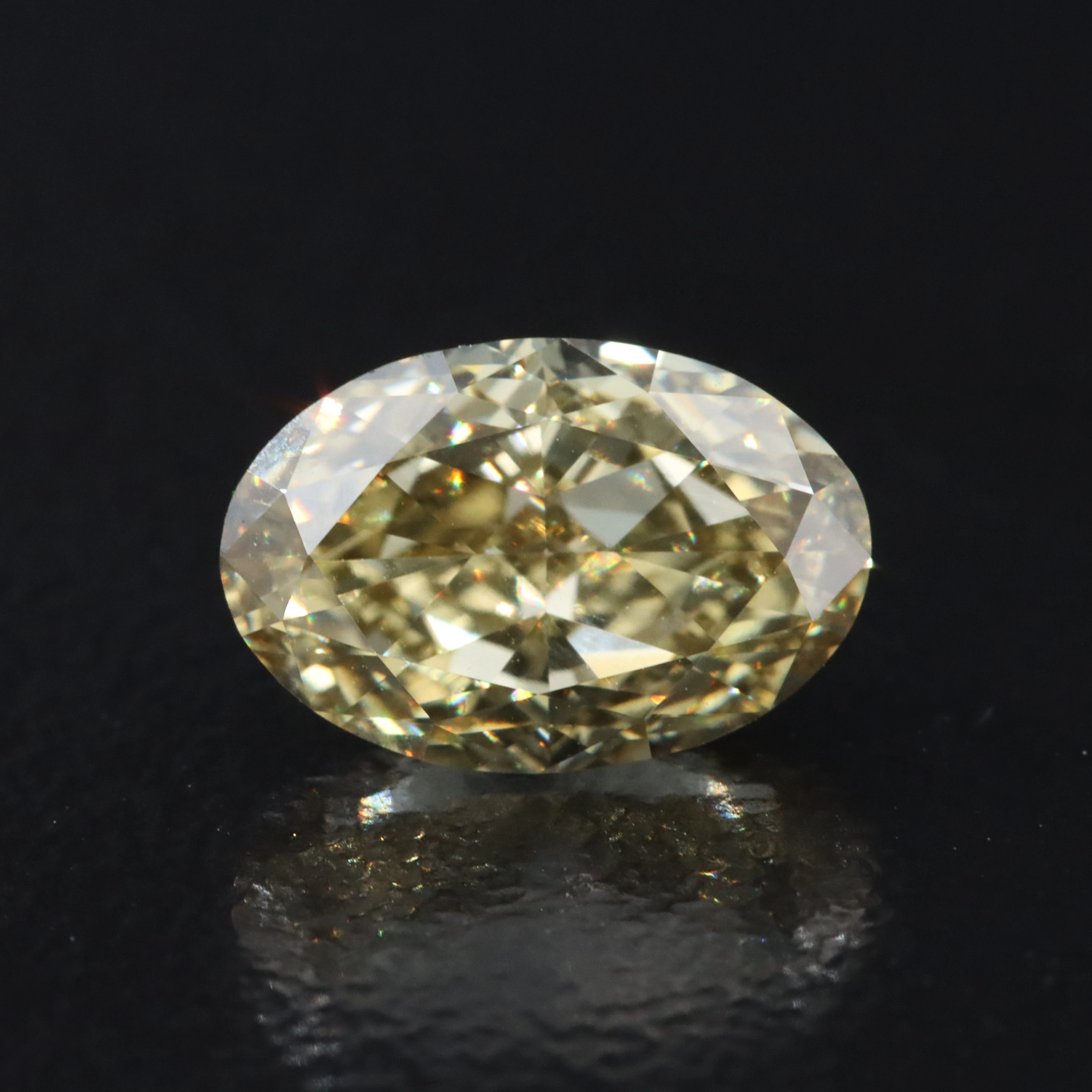 Loose 2.11 CTW Fancy Yellow Lab Grown Diamond