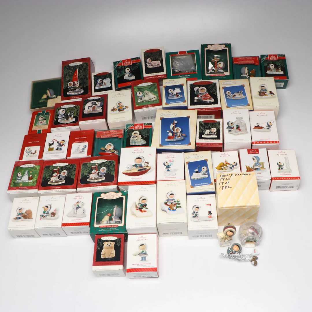 Hallmark "Frosty Friends" Annual Keepsake Christmas Ornaments, 1980-2022