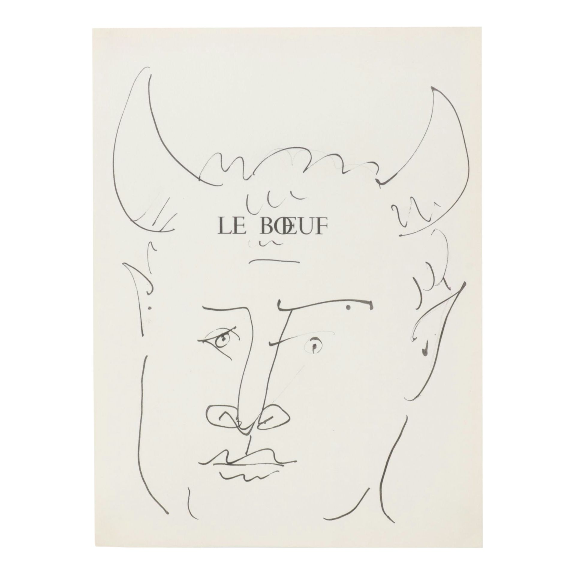Collotype After Pablo Picasso From "40 Dessins de Picasso en Marge du Buffon"