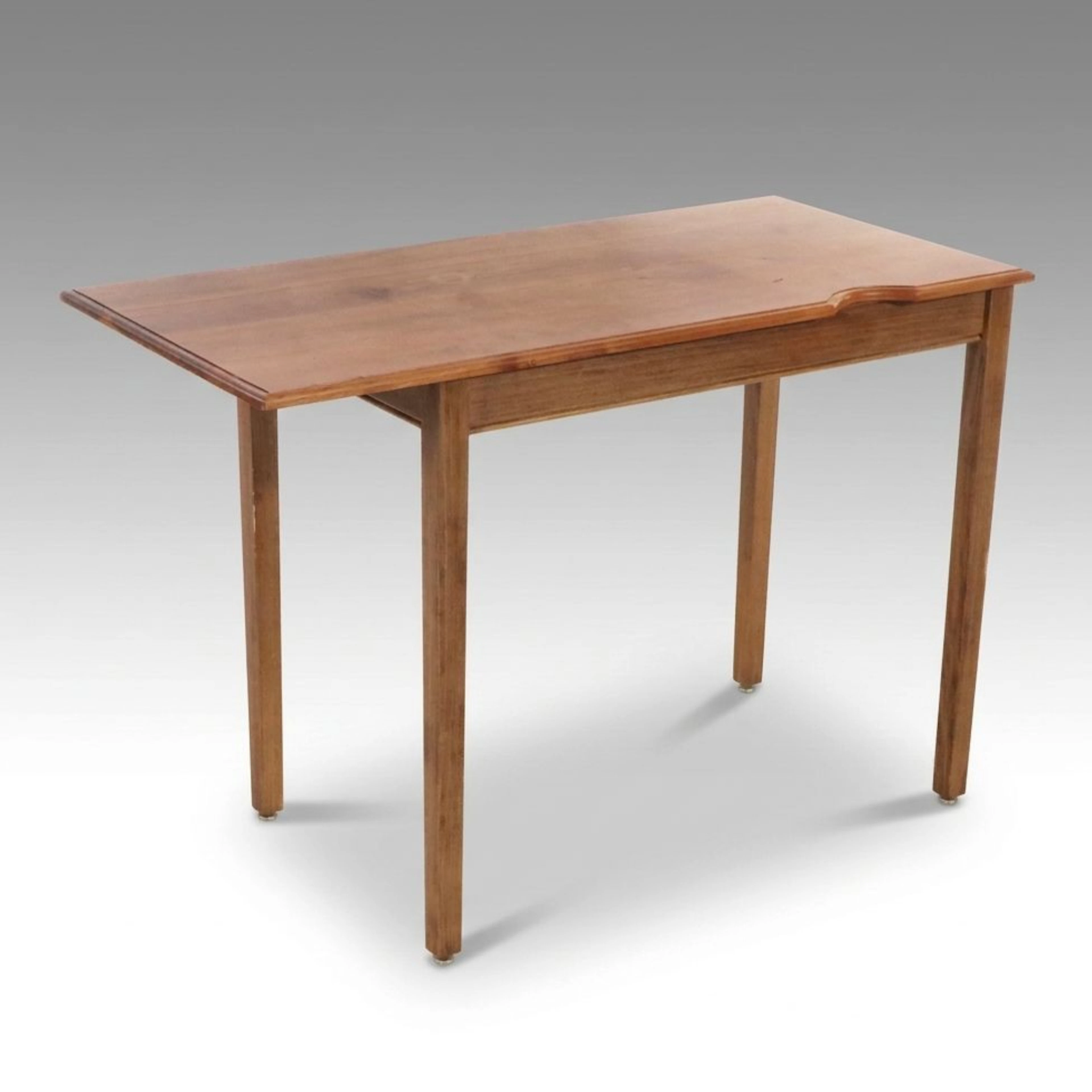 Mid Century Modern Walnut Expanding Console Table, 20th Century
