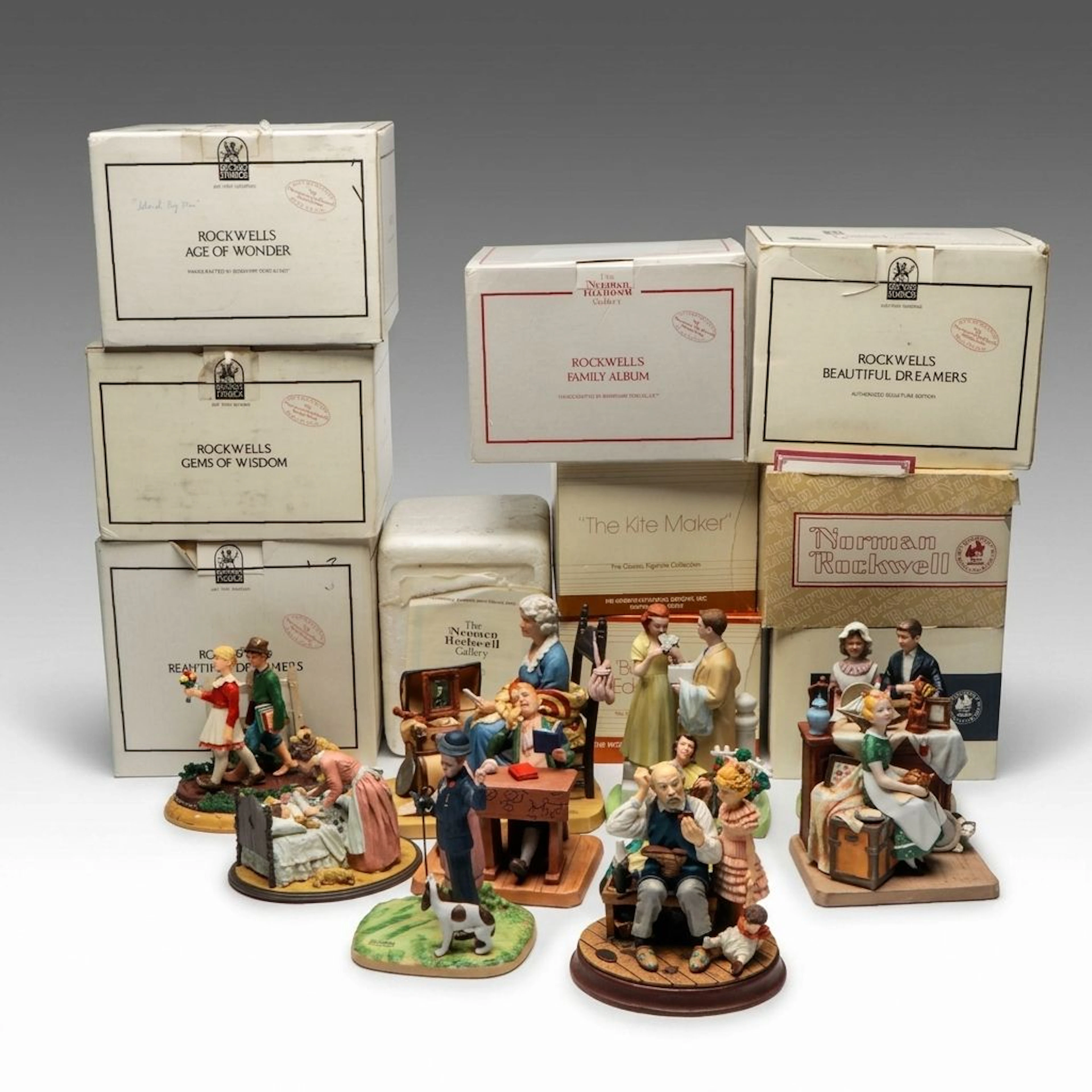 Norman Rockwell "Bored of Education", "The Pest" and More Ceramic Figures