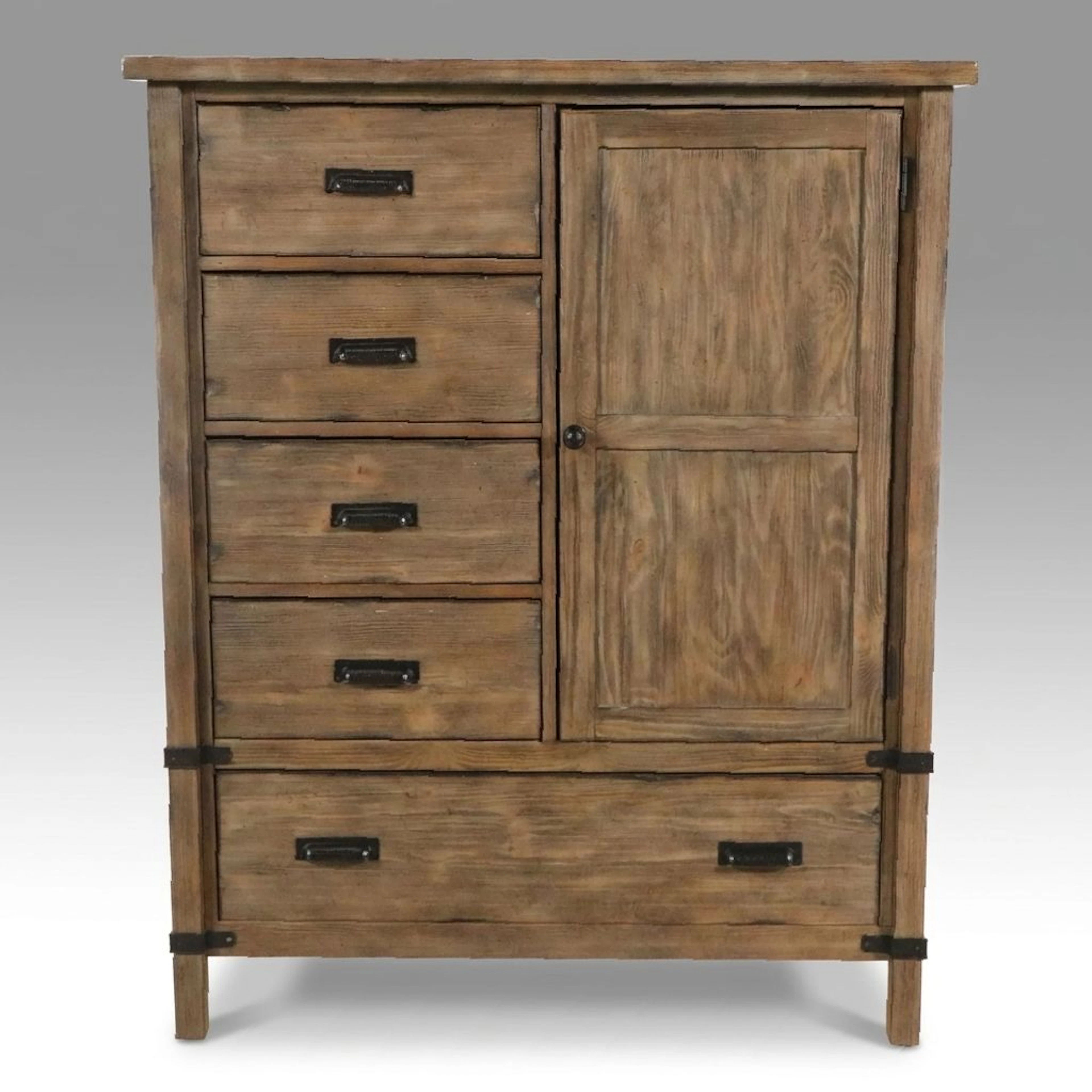Kincaid Rustic Style Wood Armoire