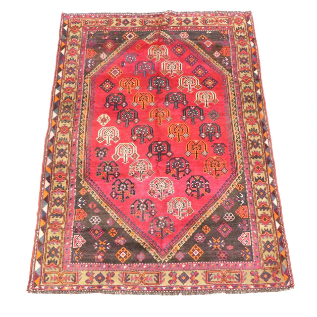 5'3 x 8'1 Hand-Knotted Persian Qashqai Area Rug