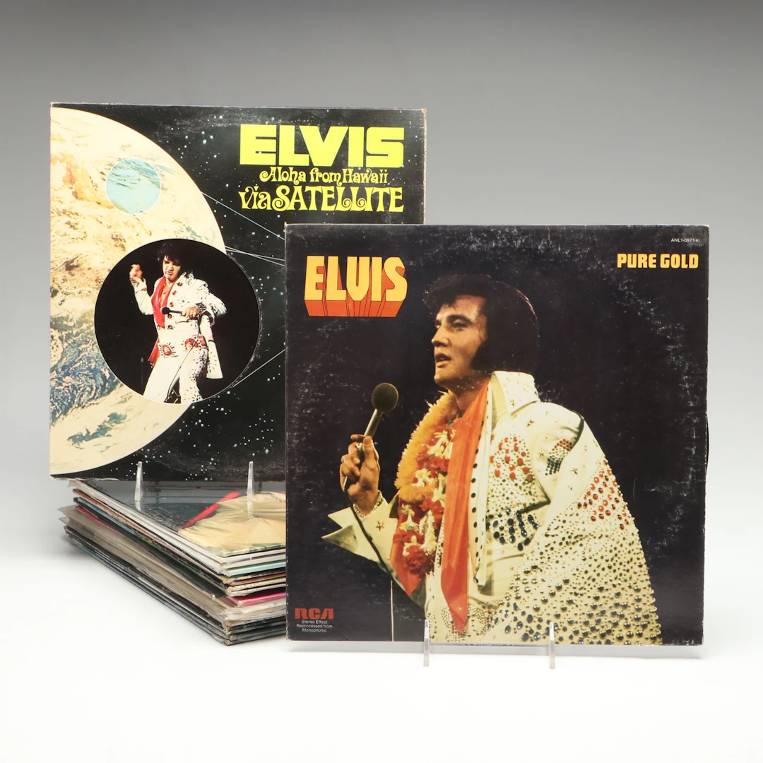 Elvis Presley "Pure Gold, "Aloha from Hawaii via Satellite" and More Records