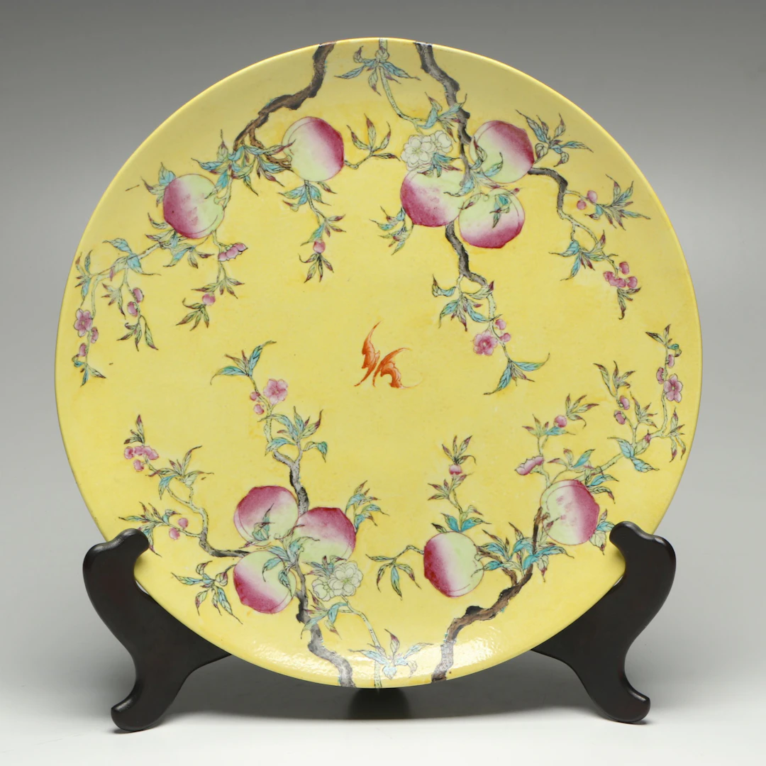 Chinese Famille Rose Porcelain Plate, 20th Century