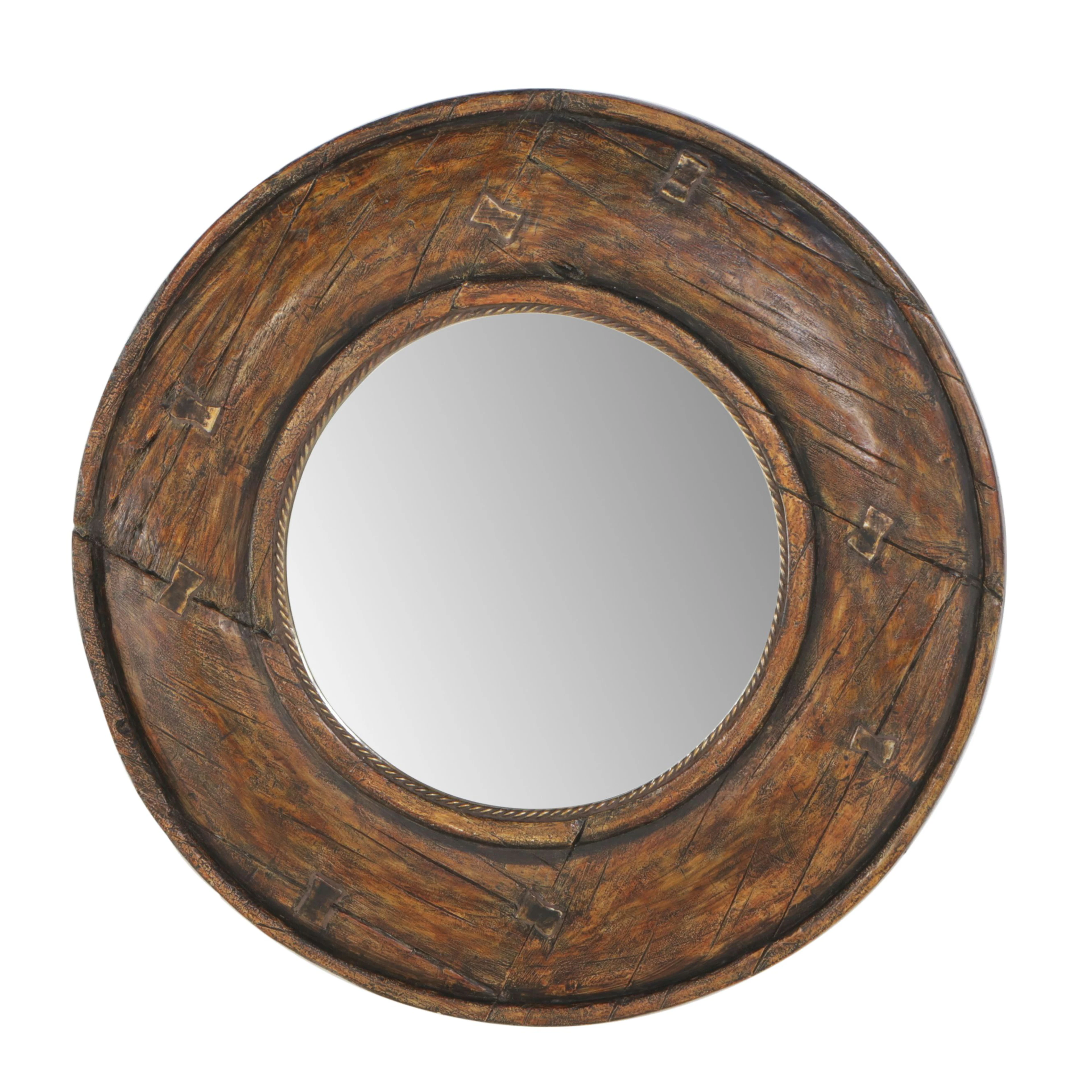 Nautical Style Circular Wall Mirror