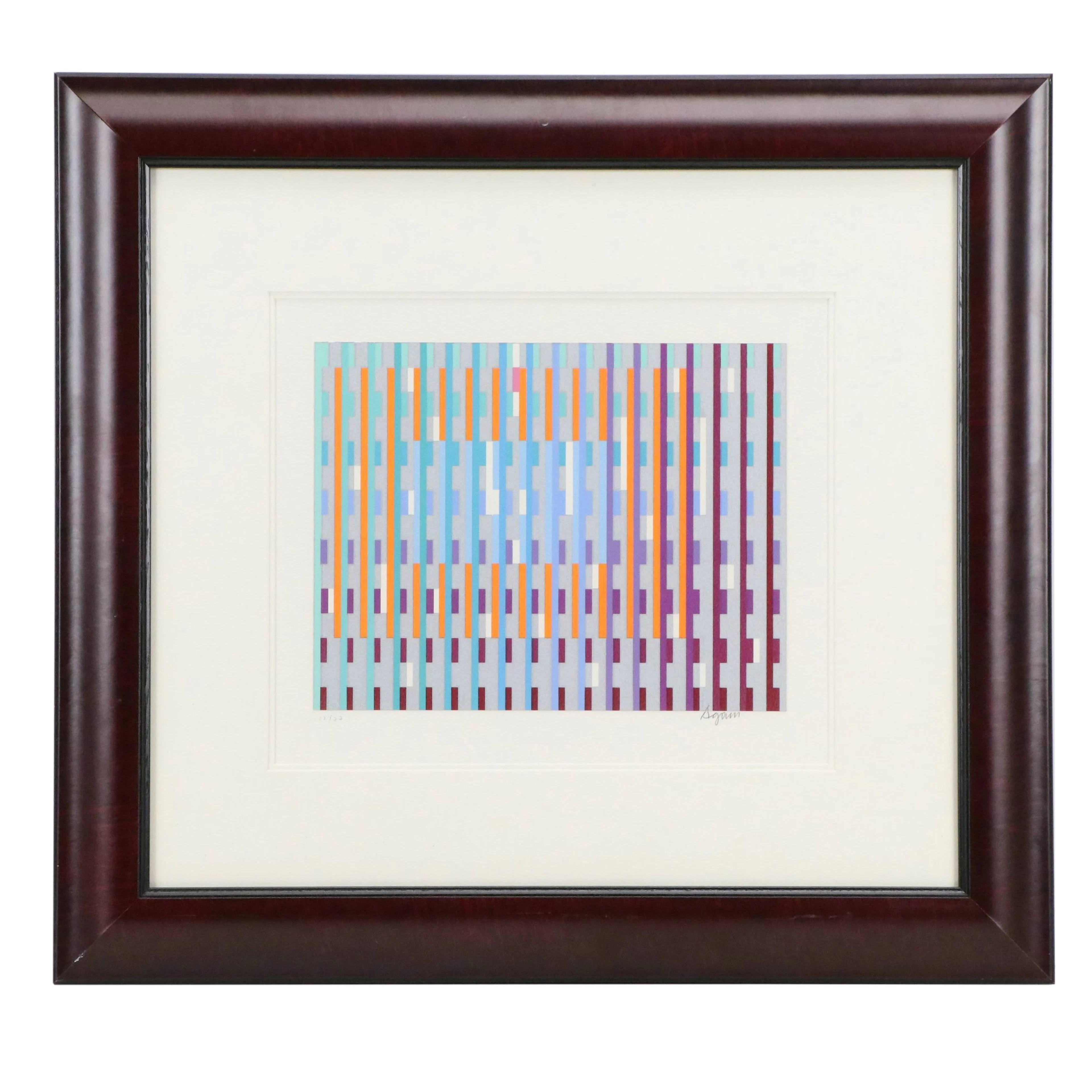 Yaacov Agam Op Art Serigraph