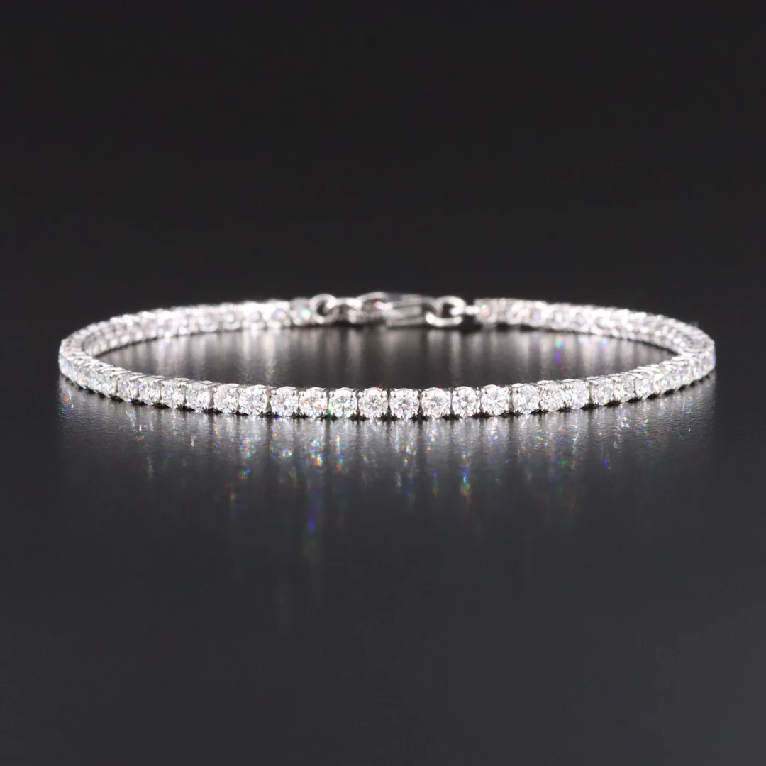 14K 2.91 CTW Lab Grown Diamond Line Bracelet