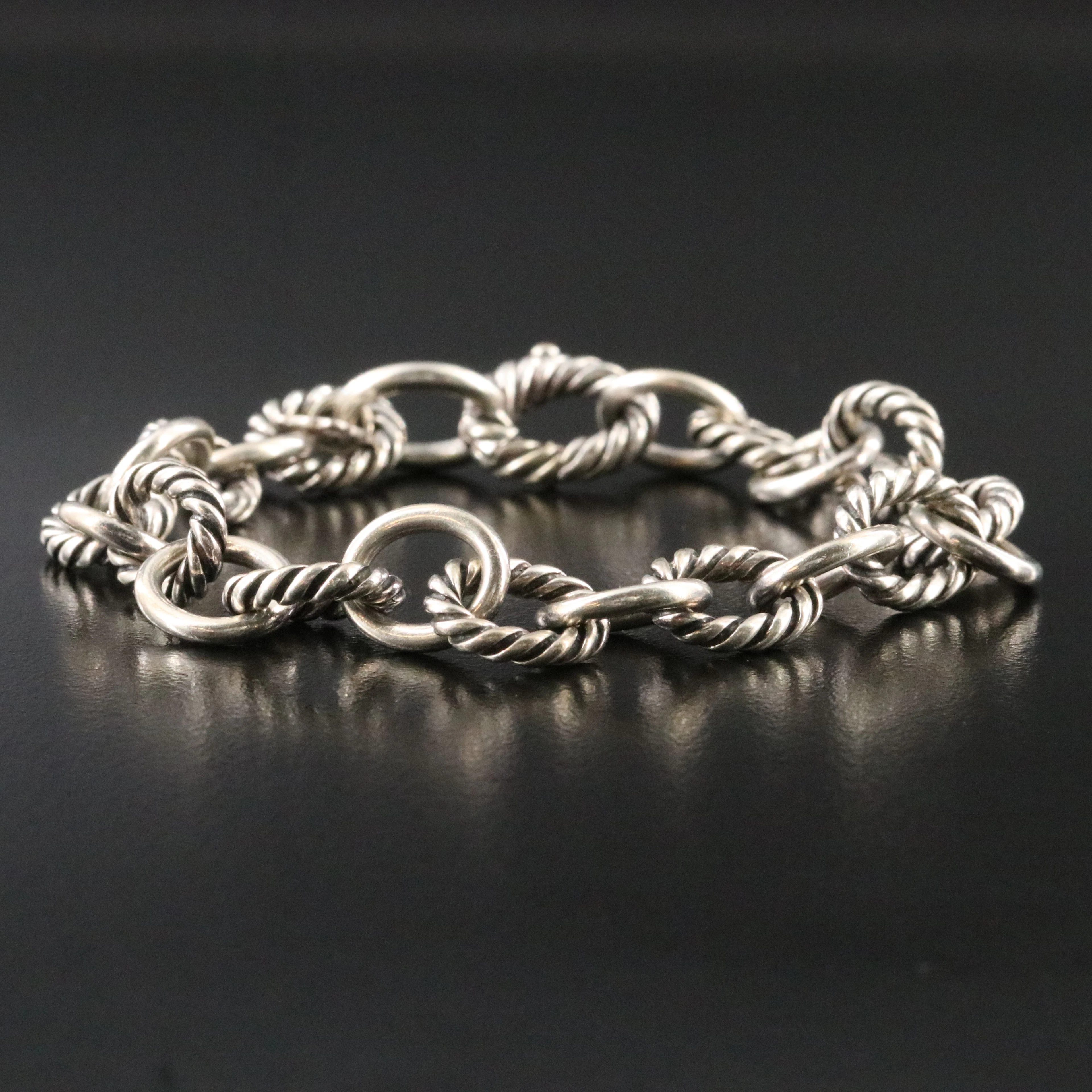 David Yurman Sterling Oval Link Bracelet