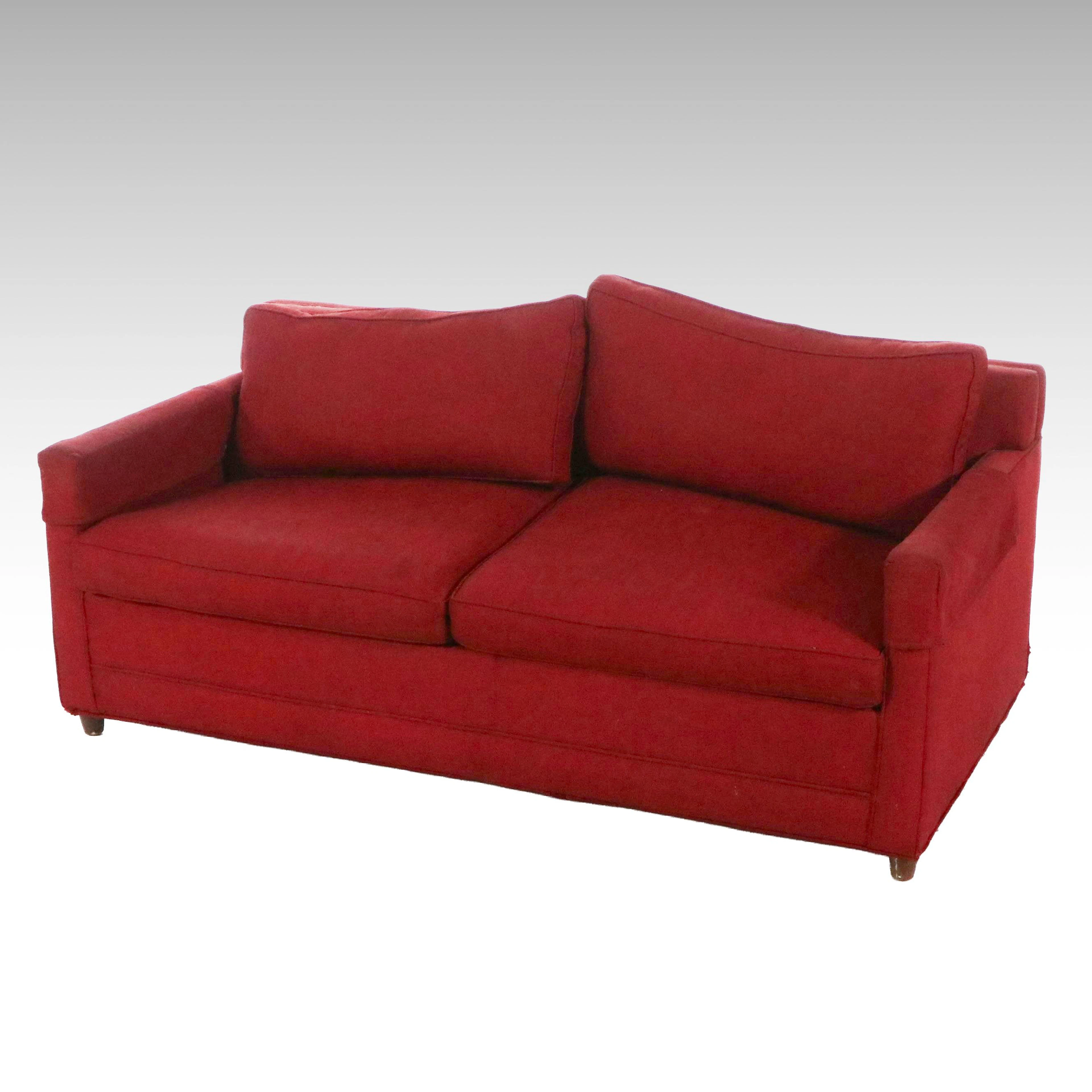 Contemporary Upholstered Sleeper Loveseat Sofa, Late 20th to Early 21st Century
