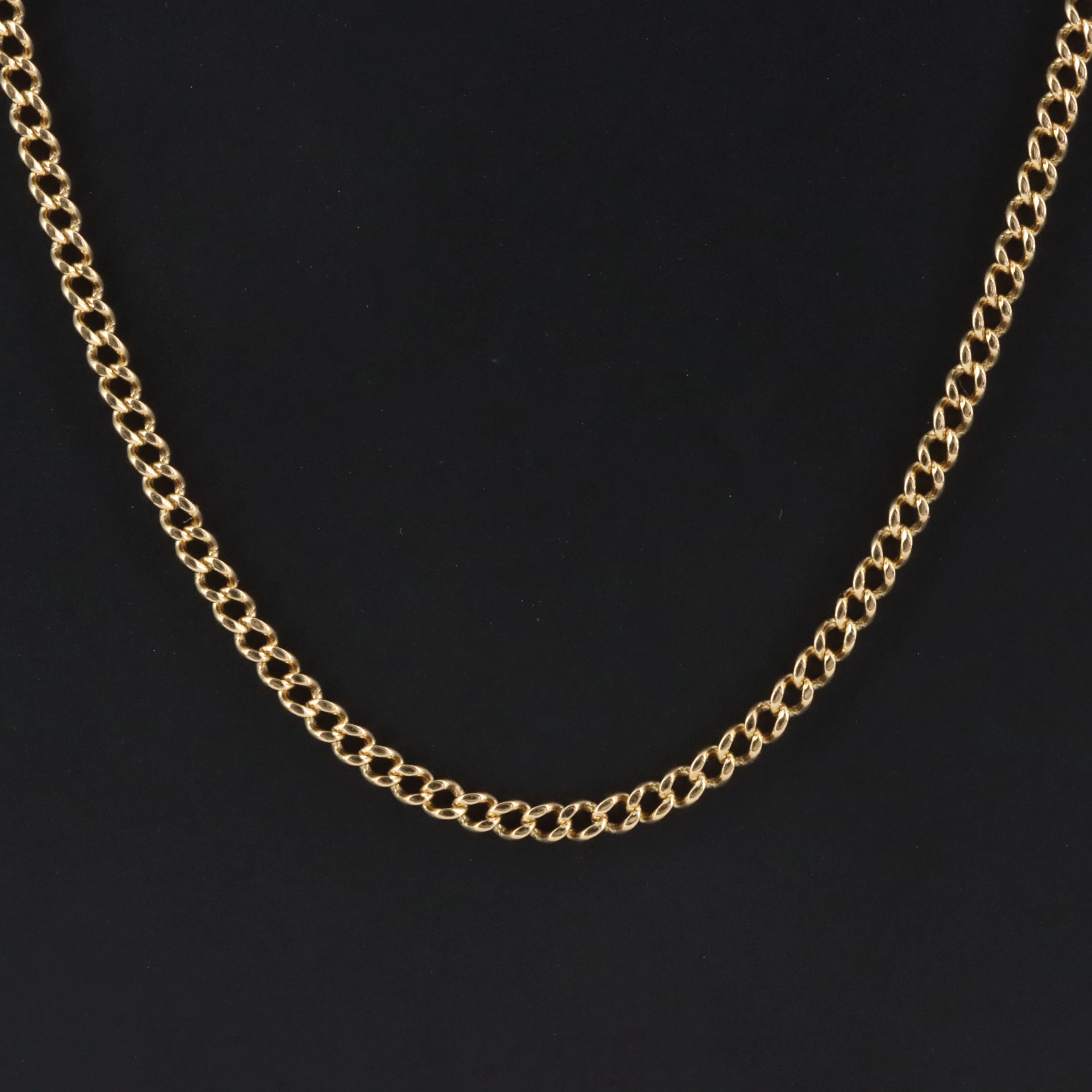 18K Curb Chain Necklace