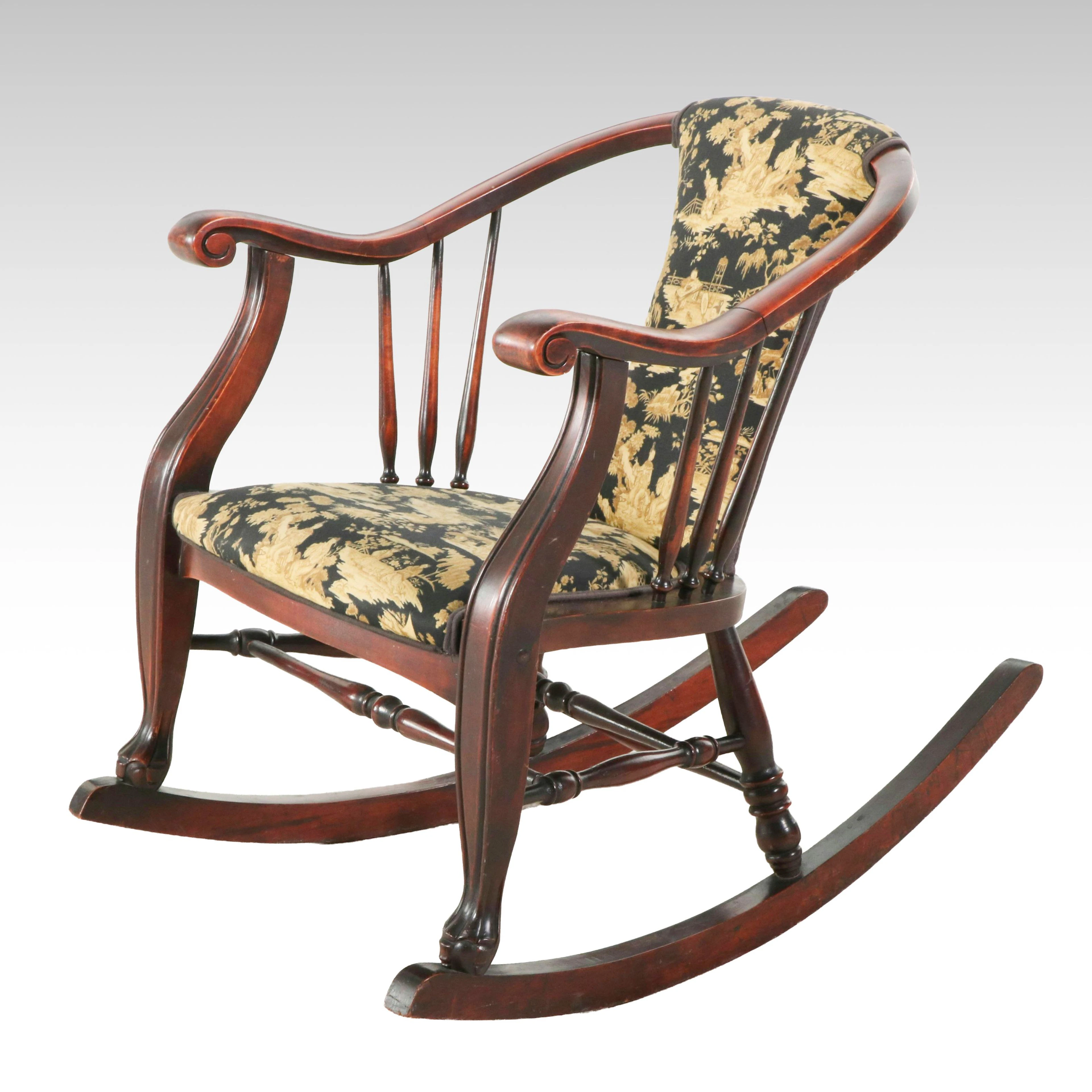 Indianapolis Chair & Furniture Co. Empire Mahogany Rocking Chair