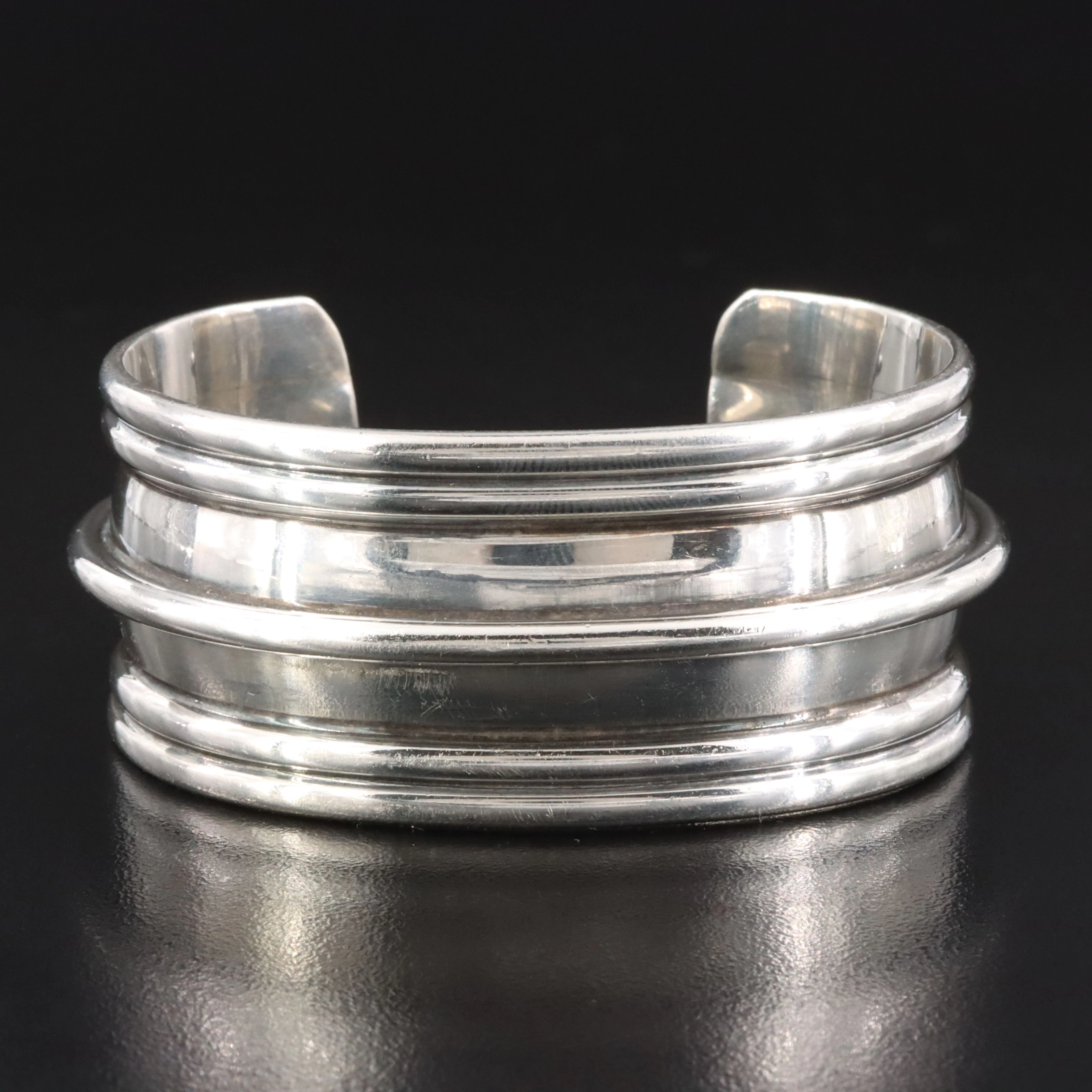 Michel Plumail Sterling Cuff Bracelet