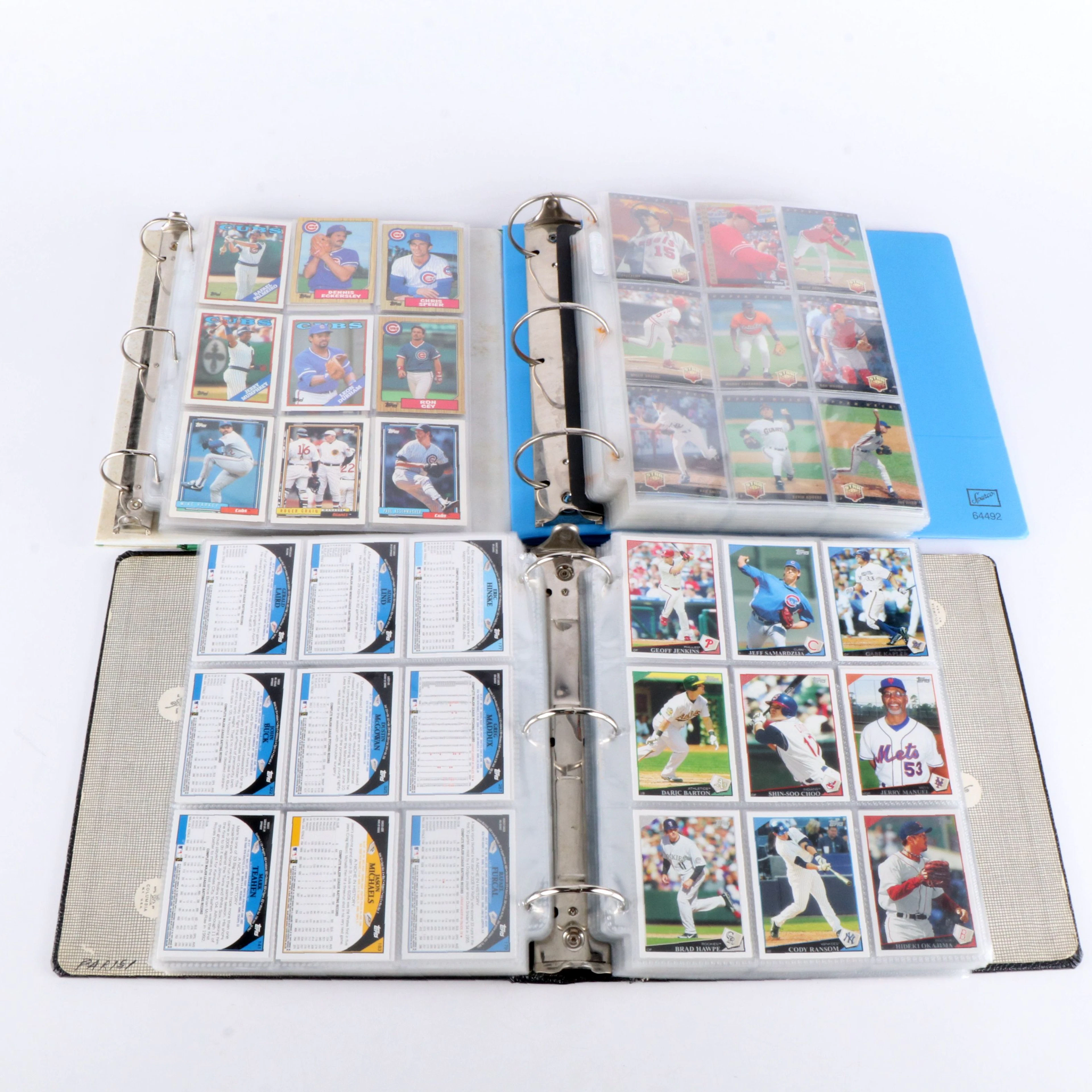 Three Albums of Approximately 1,100 Baseball Cards, 1980s to 2000s