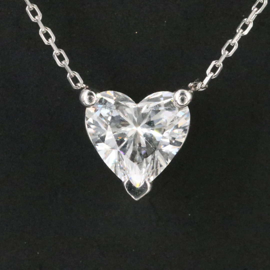 14K 1.03 CT Lab Grown Diamond Necklace with IGI Report