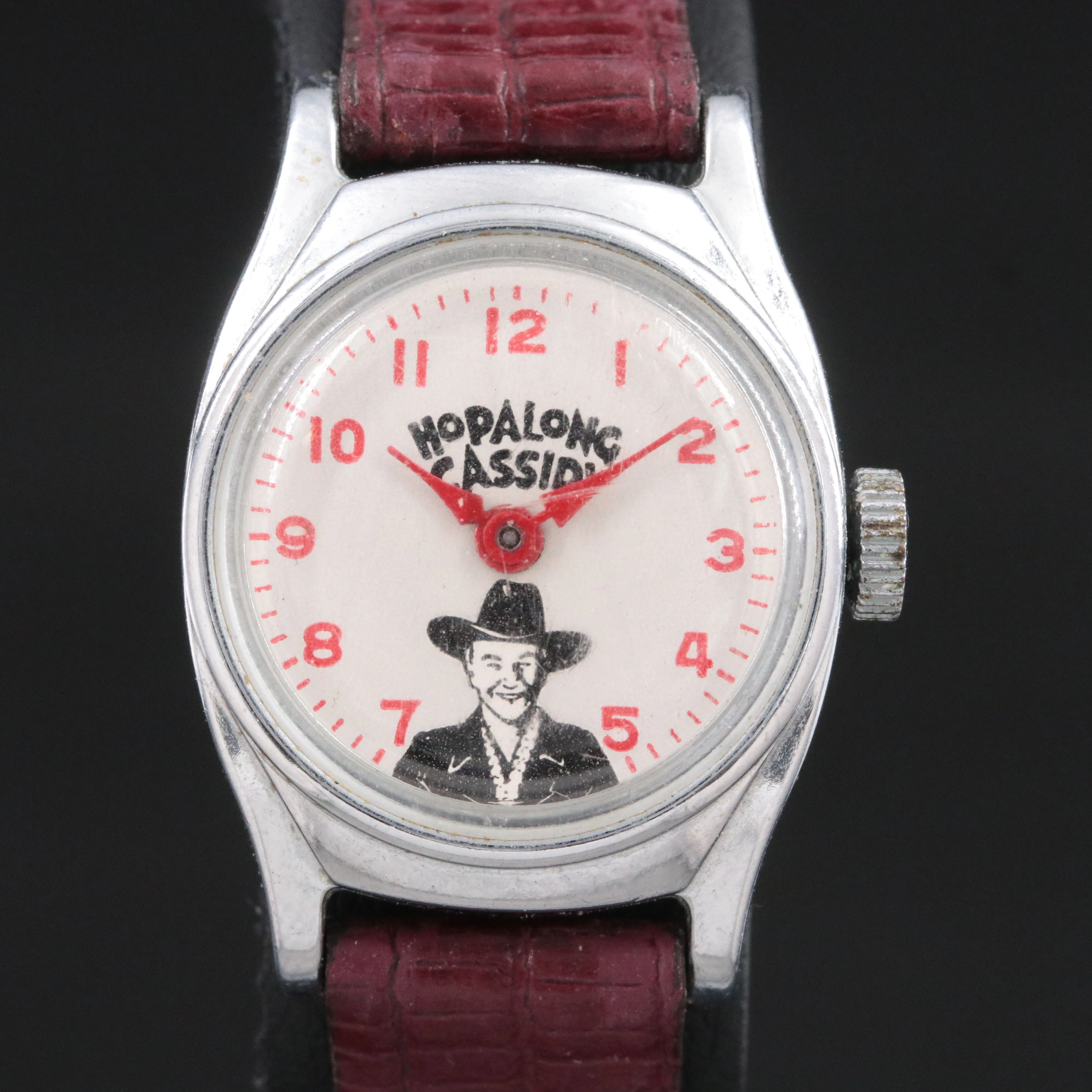 Hopalong Cassidy Circa 1950`s U.S. Time Corp. Watch