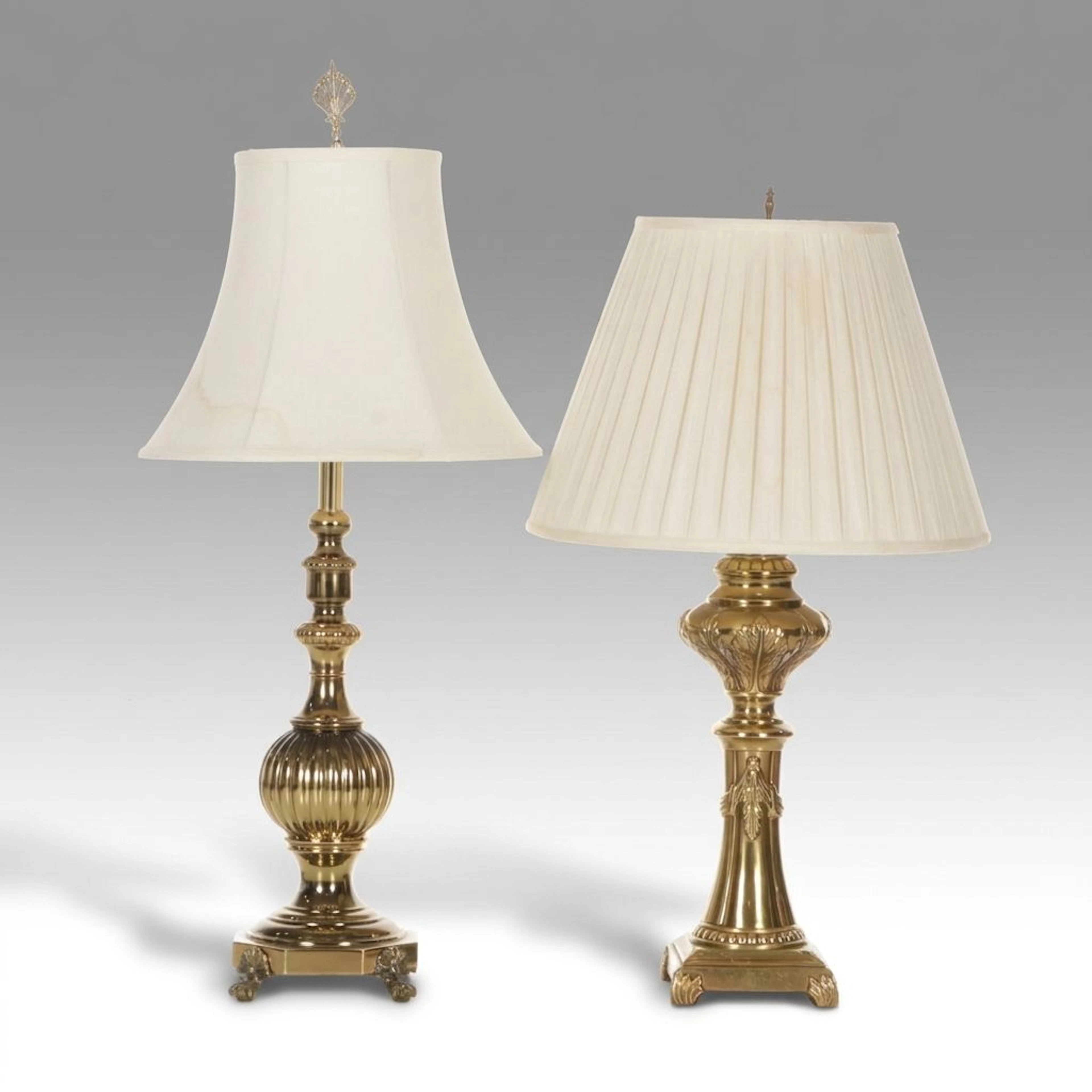 Two Hollywood Regency Table Lamps, Mid to Late 20th Century