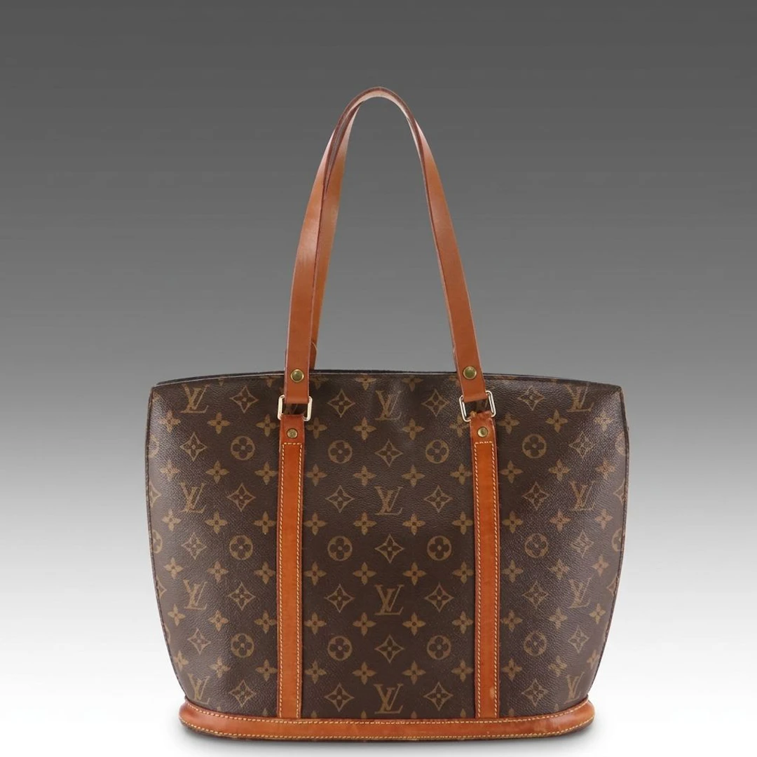 Louis Vuitton Babylone Tote Bag in Monogram Canvas and Vachetta Leather