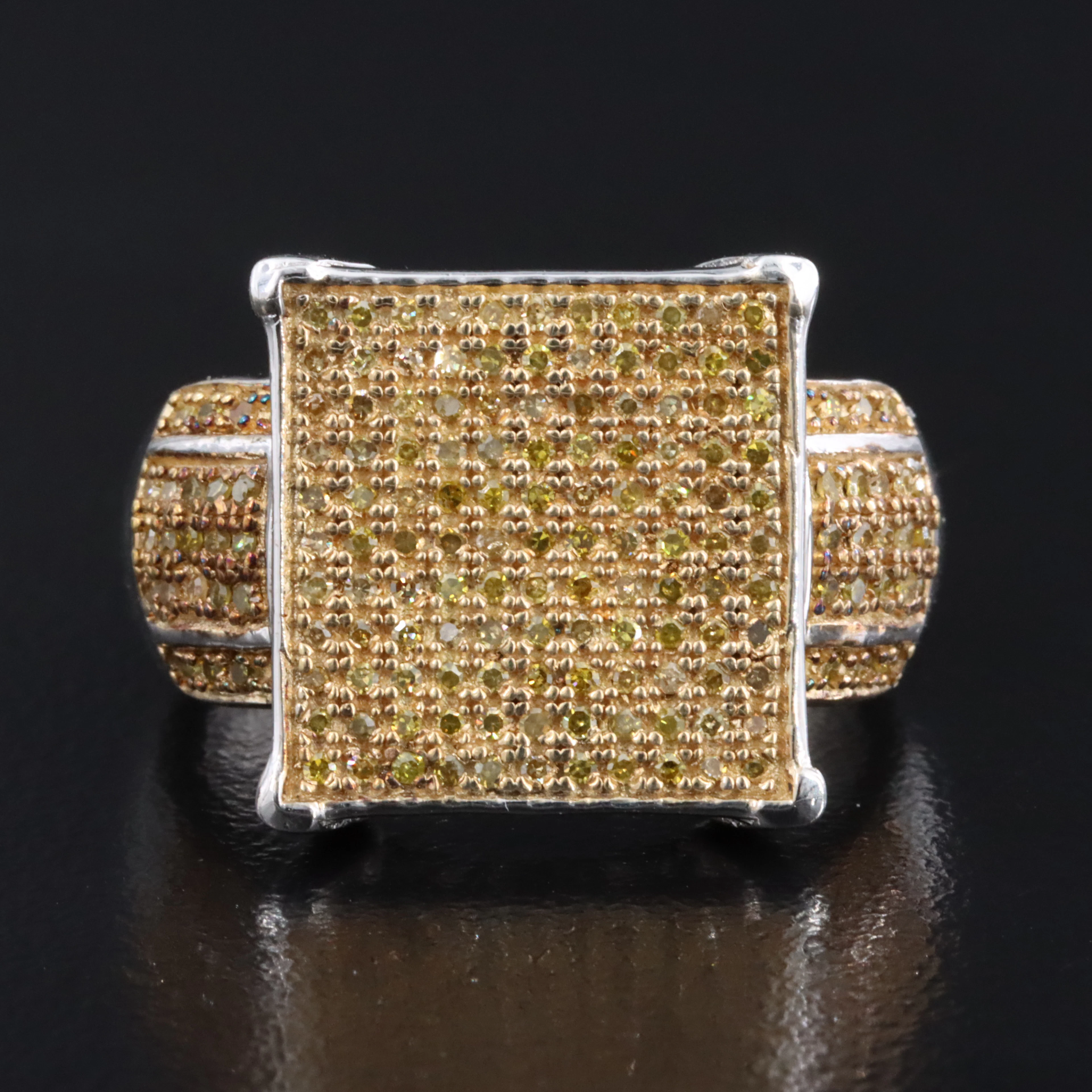 Sterling Diamond Ring