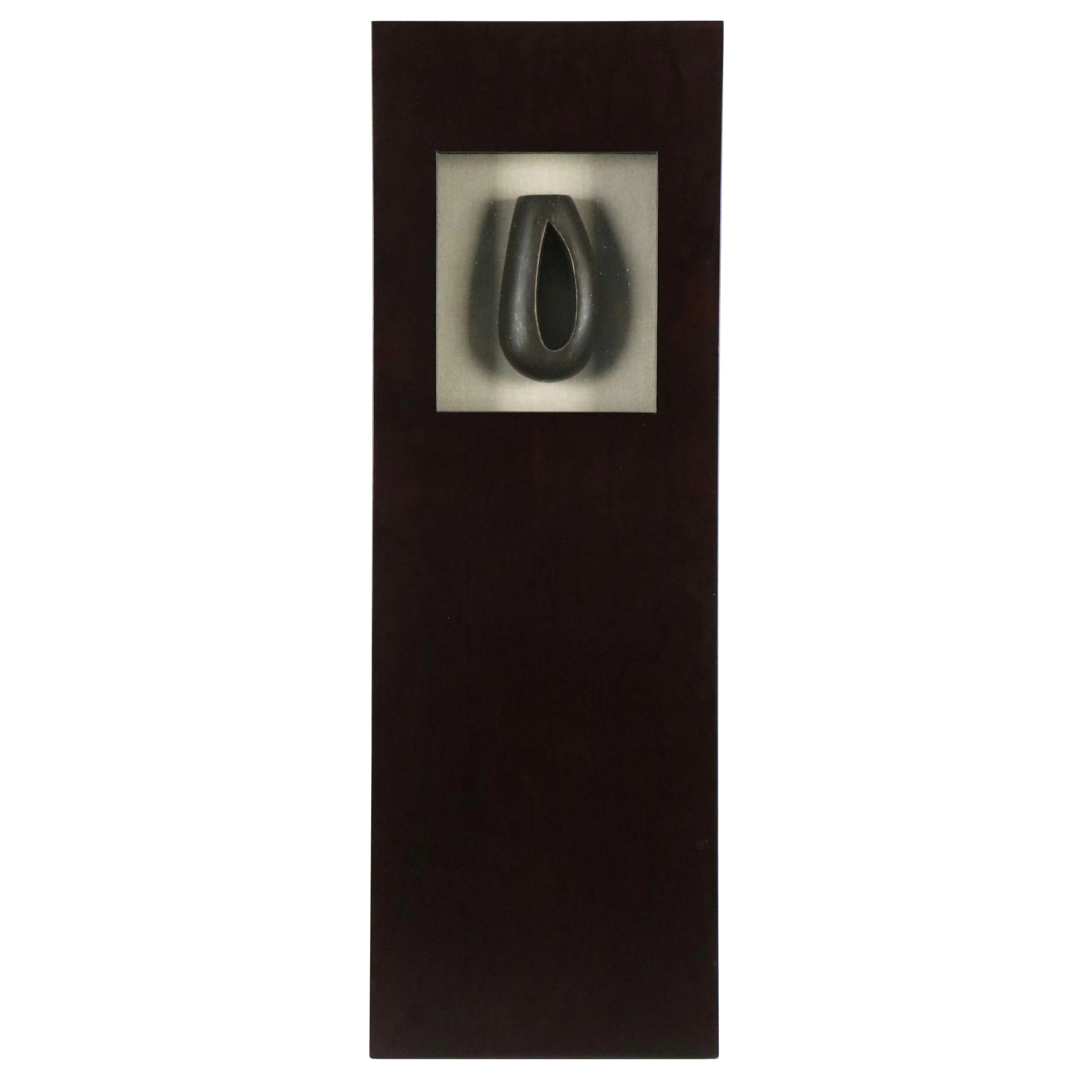 Contemporary Framed Sculptural Wall Art "Contemplation II"