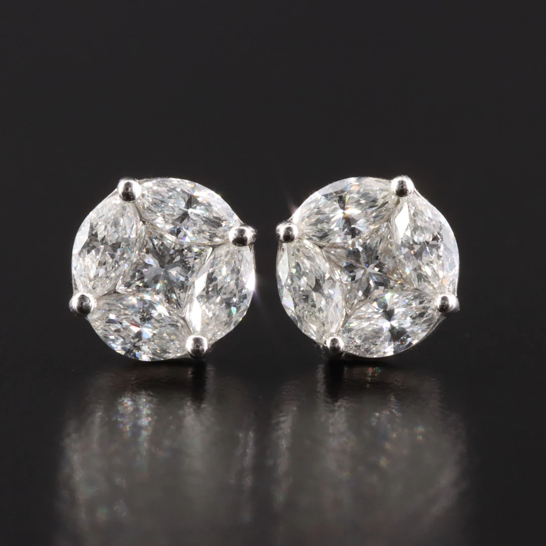 14K 0.79 CTW Diamond Earrings
