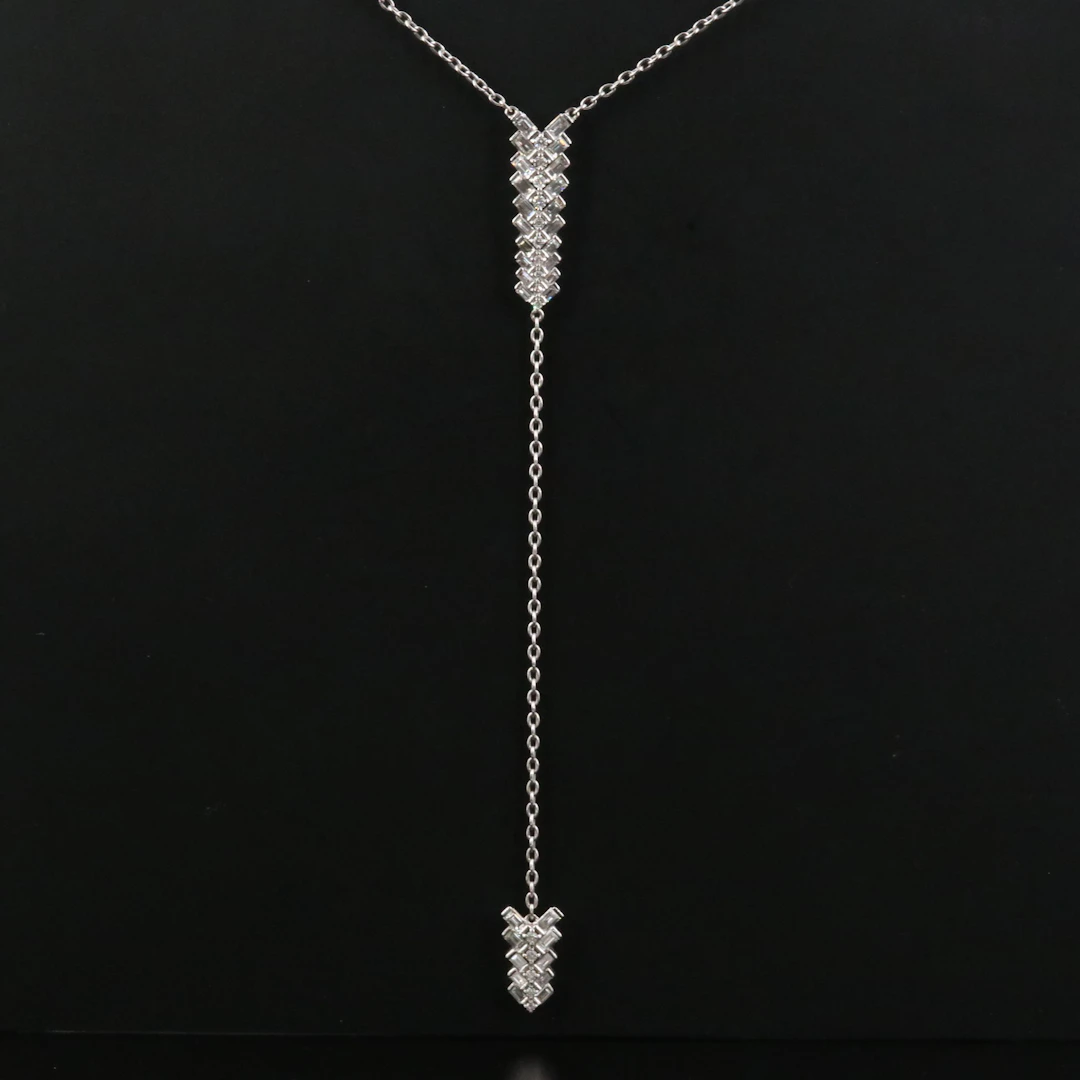 Roma Fine Jewelers 18K Diamond Lariat Necklace