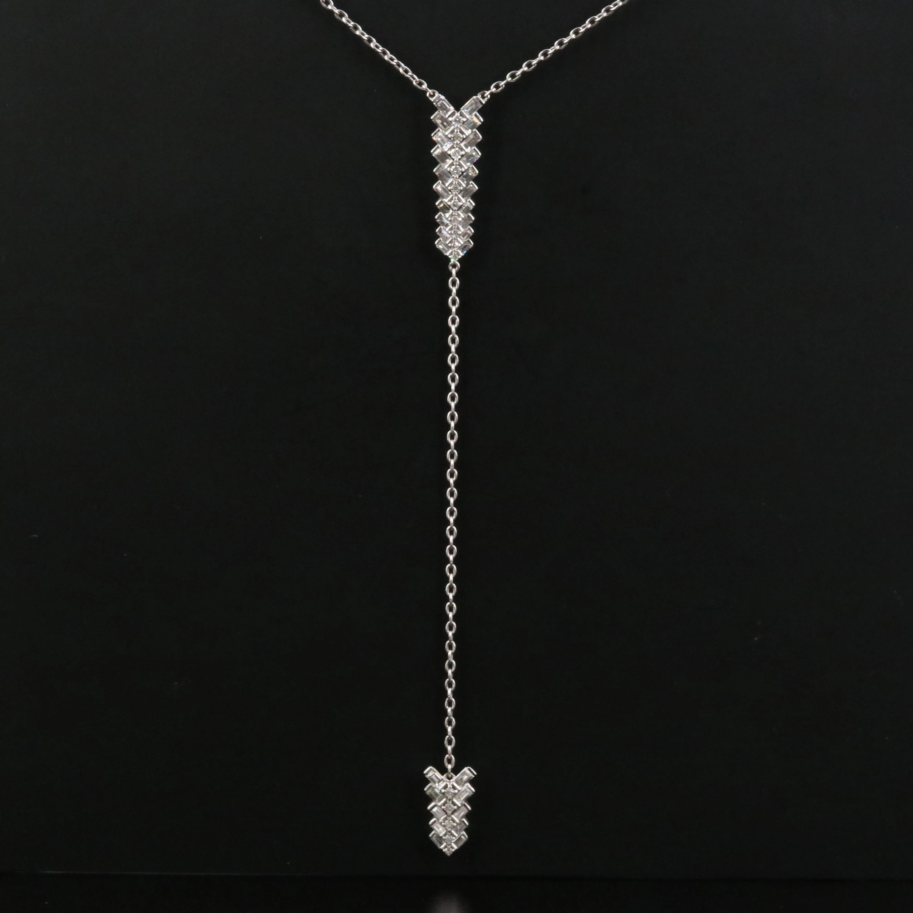 Roma Fine Jewelers 18K Diamond Lariat Necklace