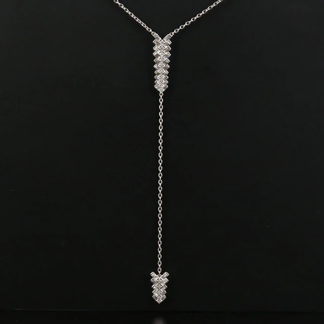 Roma Fine Jewelers 18K Diamond Lariat Necklace
