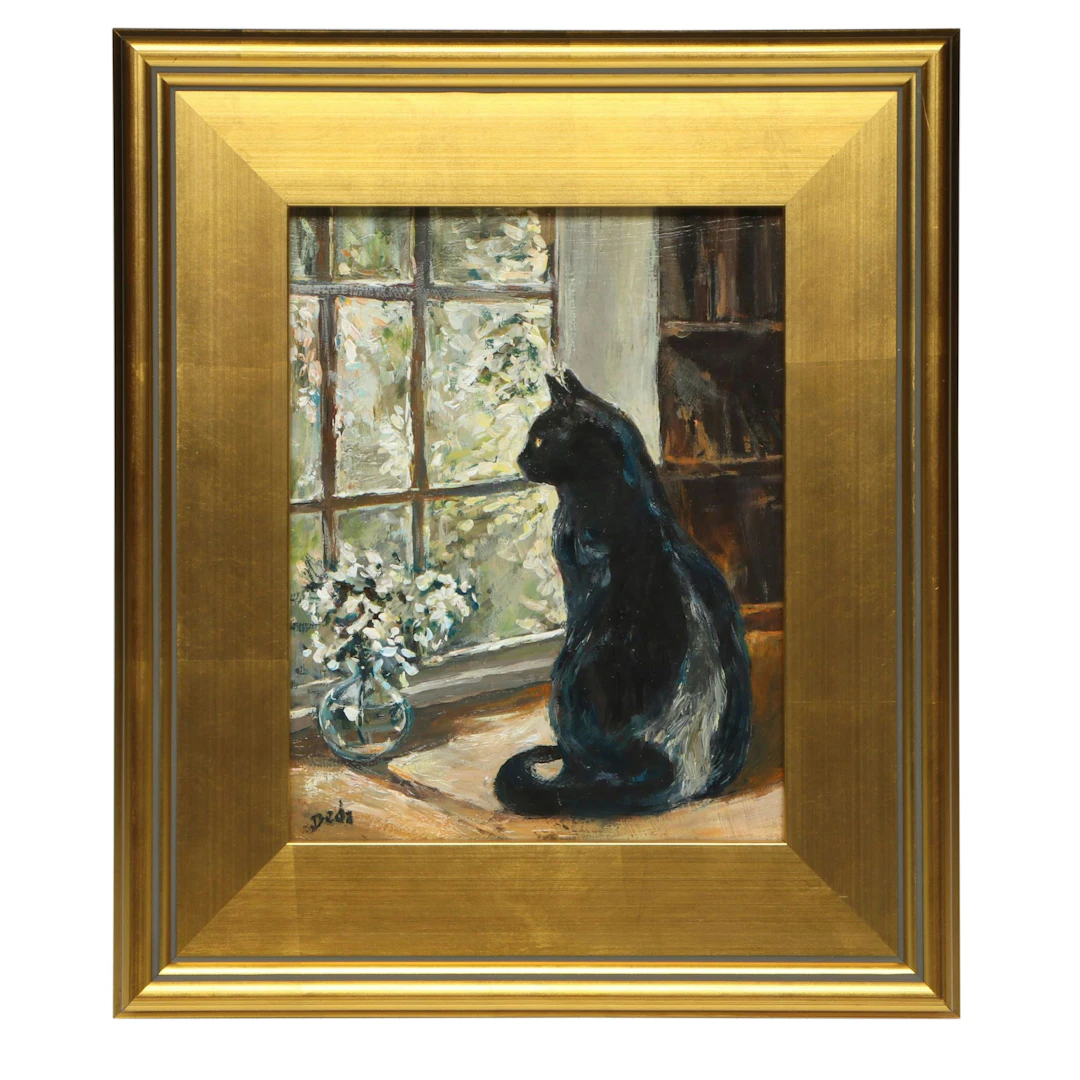 Adam Deda Stylized Oil Painting "Sunny Contemplation," 2026