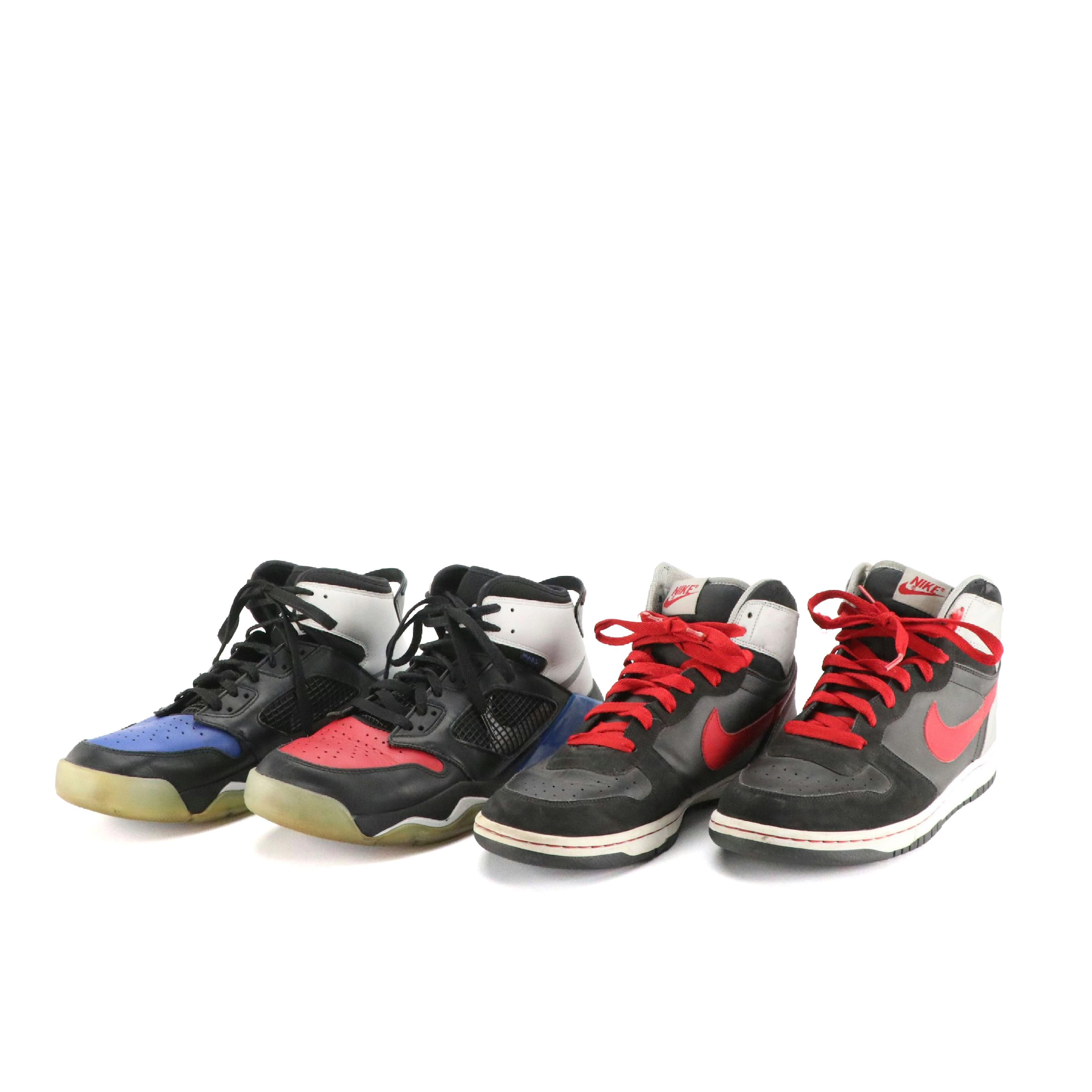 Men's Nike Jordan Mars 270 "Top 3" Basketball Shoes and Nike Dunk High Sneakers