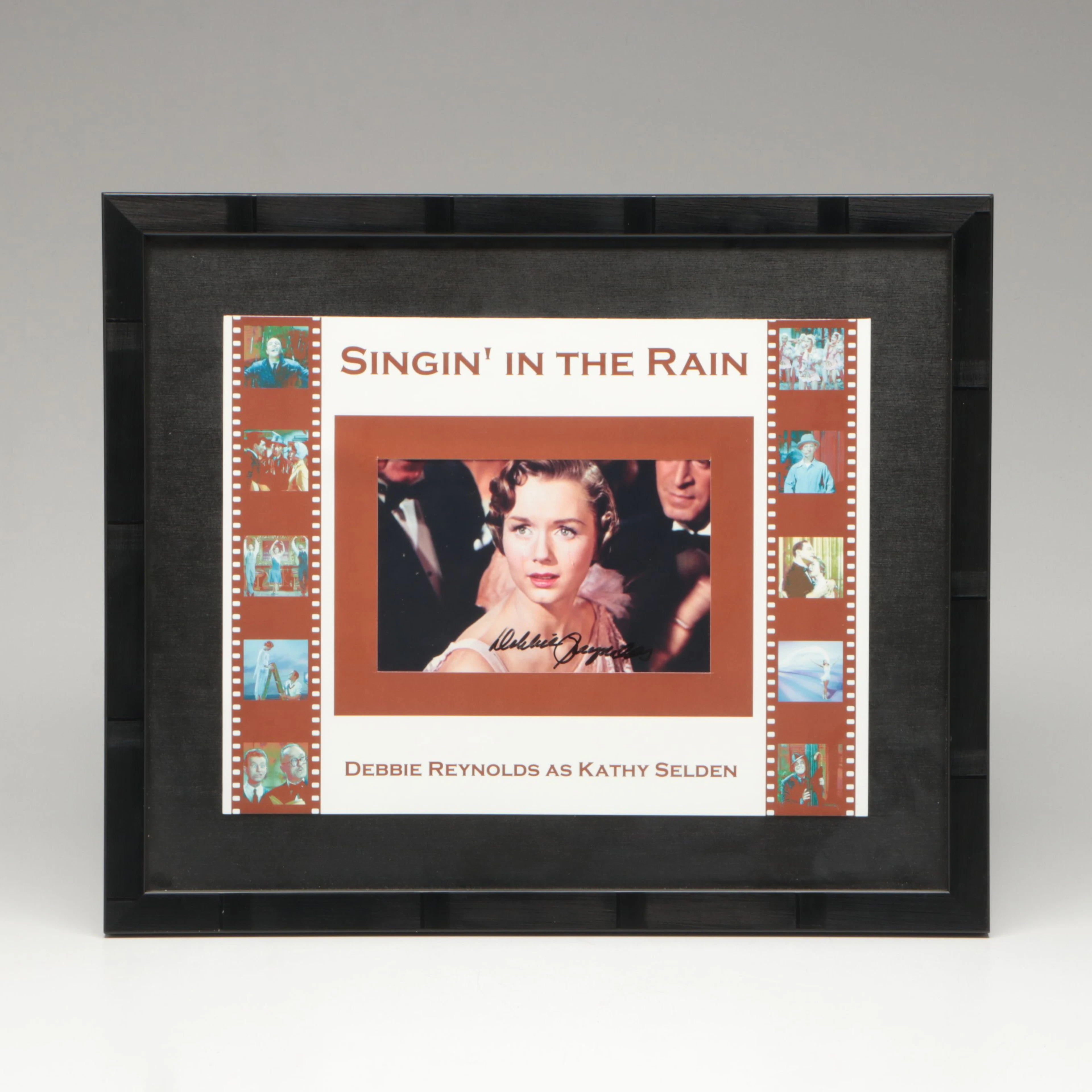 Debbie Reynolds Signed "Singin' in the Rain" Digital Print, 21st Century