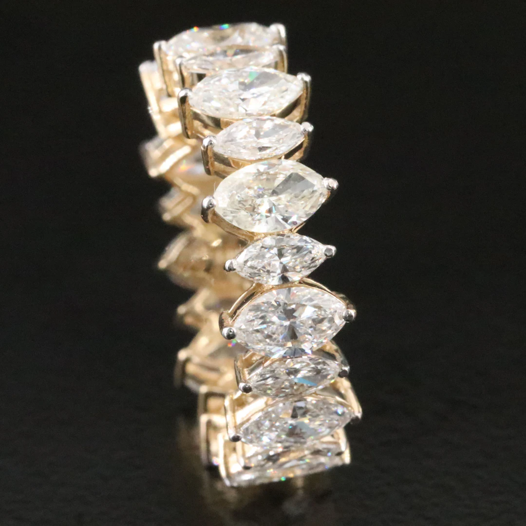 14K 3.78 CTW Lab Grown Diamond Eternity Band