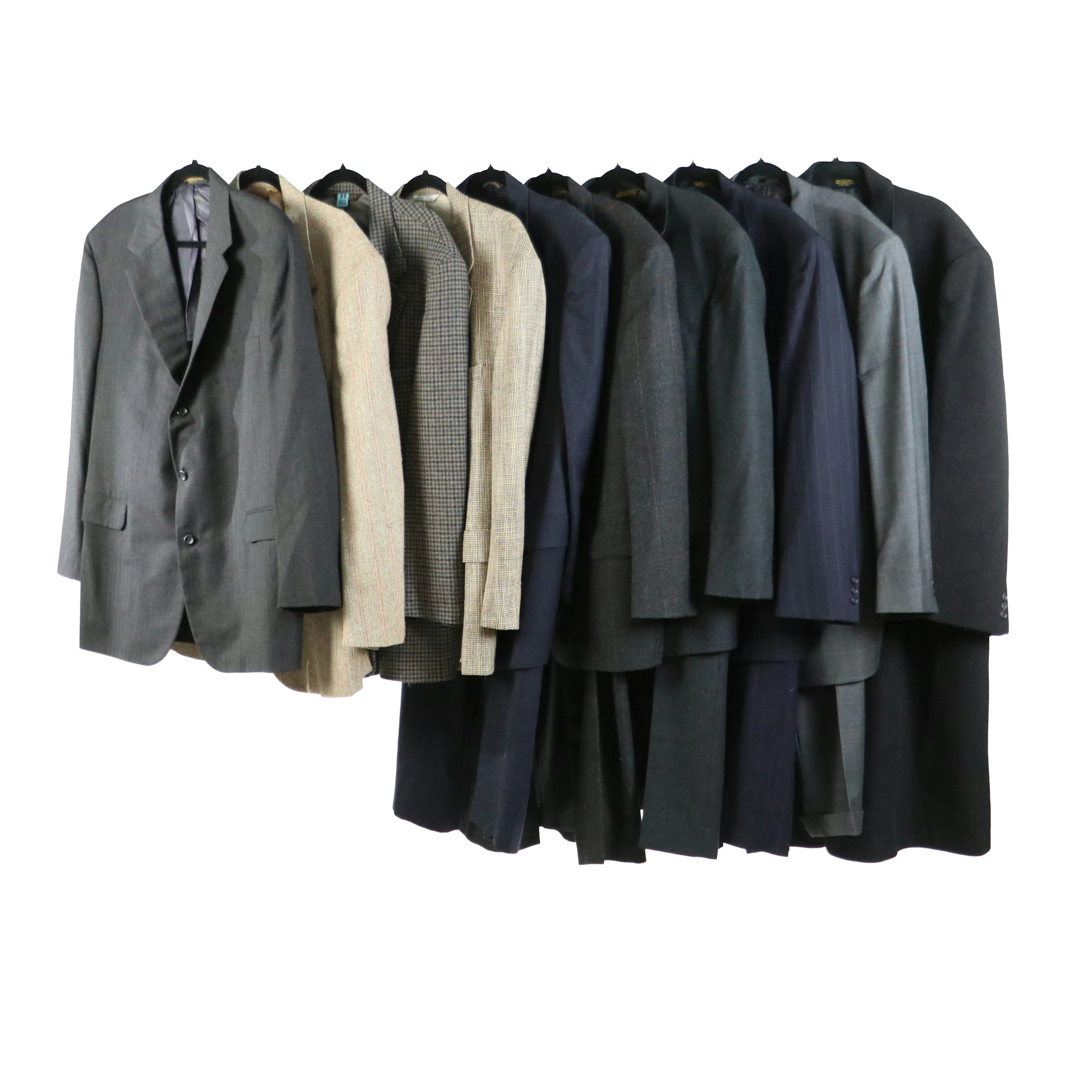 Men's Christian Dior Monsieur Wool & Other Two-Piece Suits, Cashmere