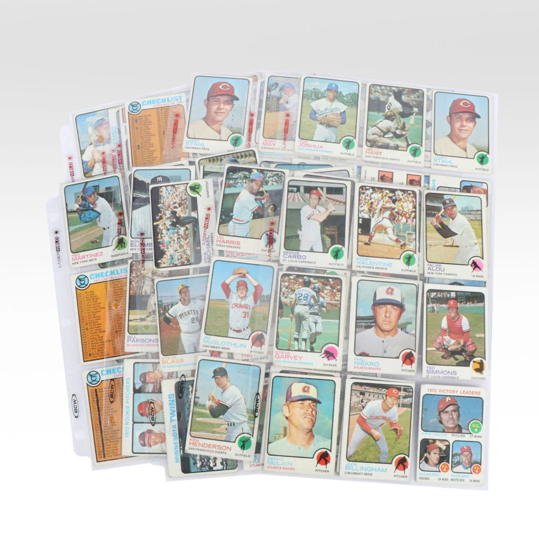 1973 Topps Baseball Cards with Phil Niekro, Ted Simmons, and Steve Garvey
