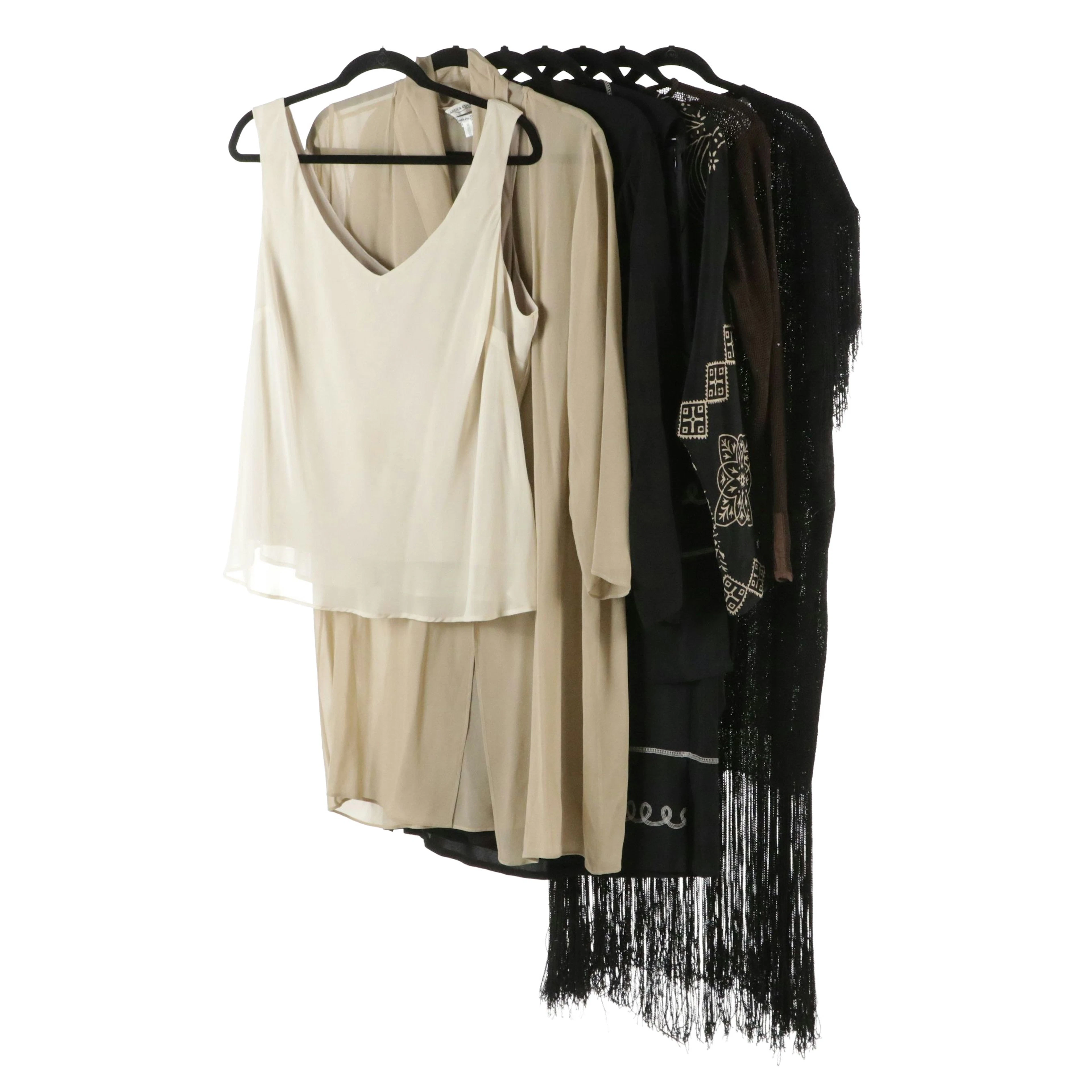 Linda Allard Ellen Tracy Silk Tunic Top, Marina Rinaldi Silk Wrap & Other More