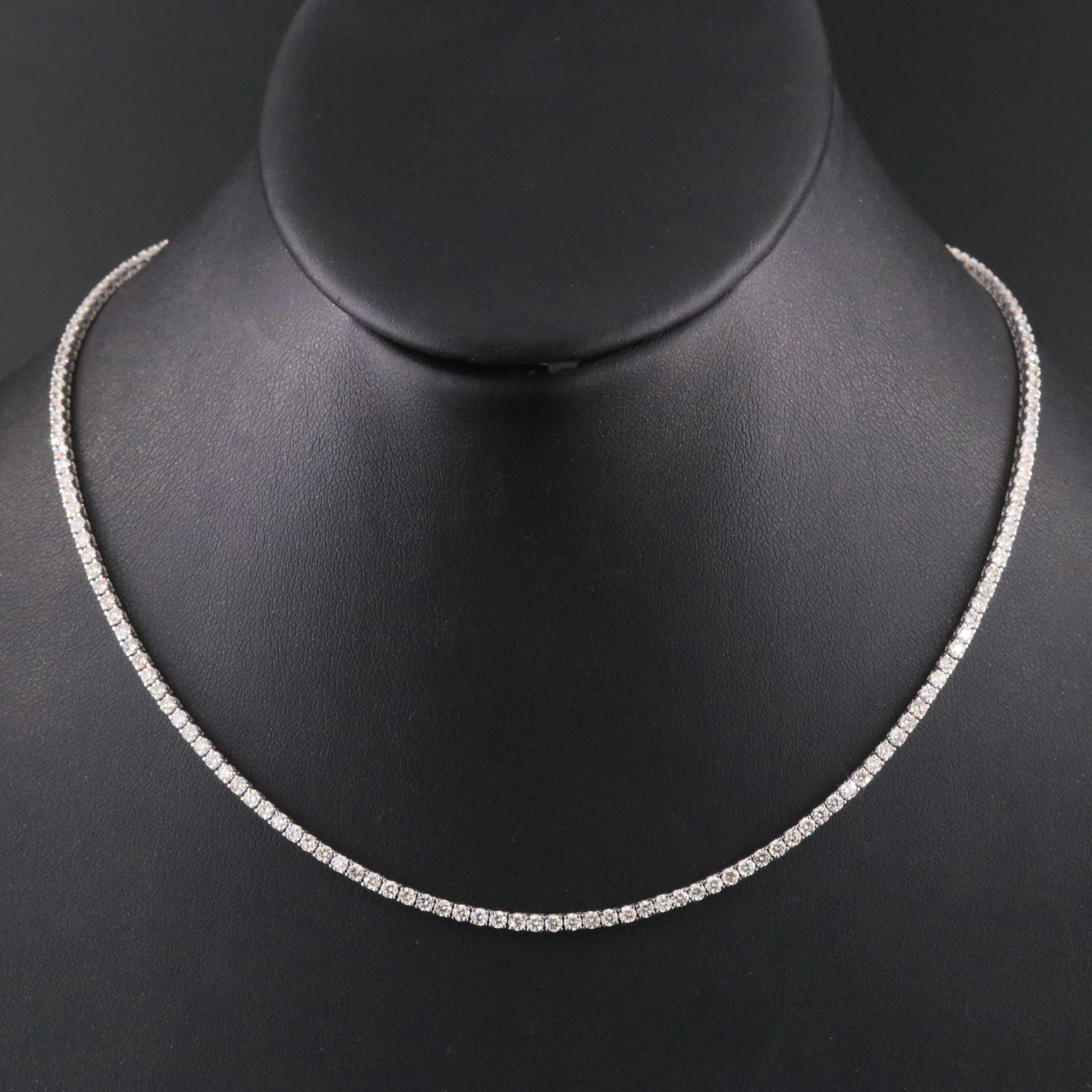 14K 7.02 CTW Diamond Rivière Necklace